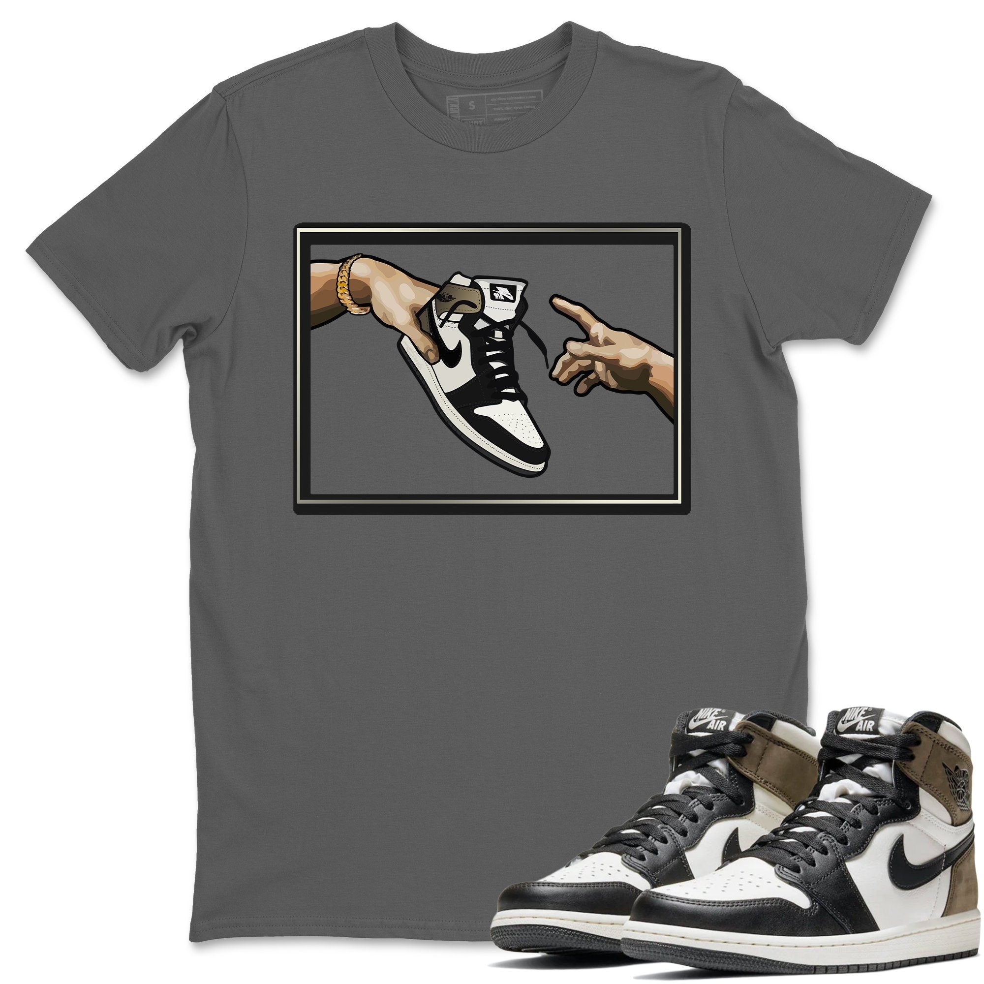 Adam's Creation Unisex Tops - Air Jordan 1 Dark Mocha