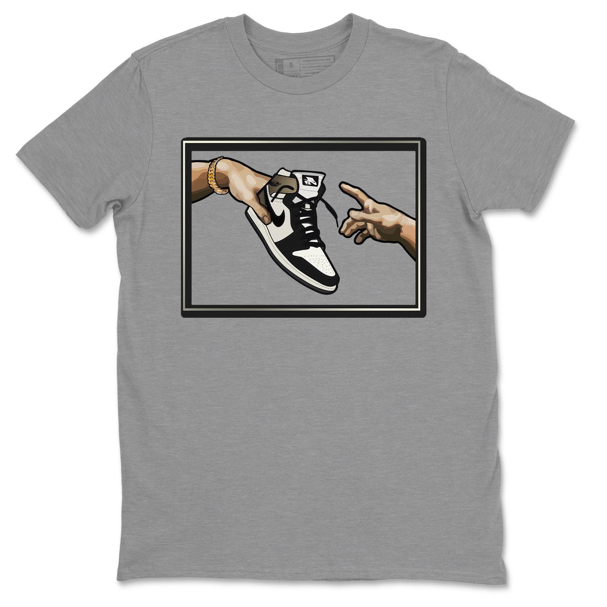 Adam's Creation Unisex Tops - Air Jordan 1 Dark Mocha