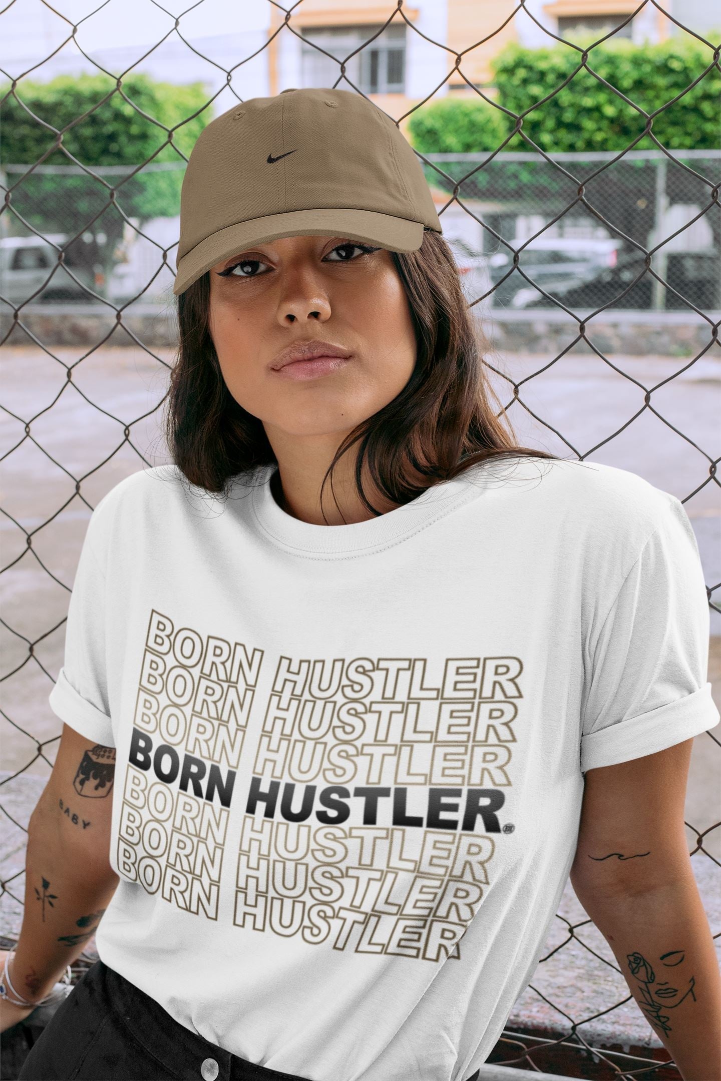 Born Hustler Unisex Tops - Air Jordan 1 Dark Mocha