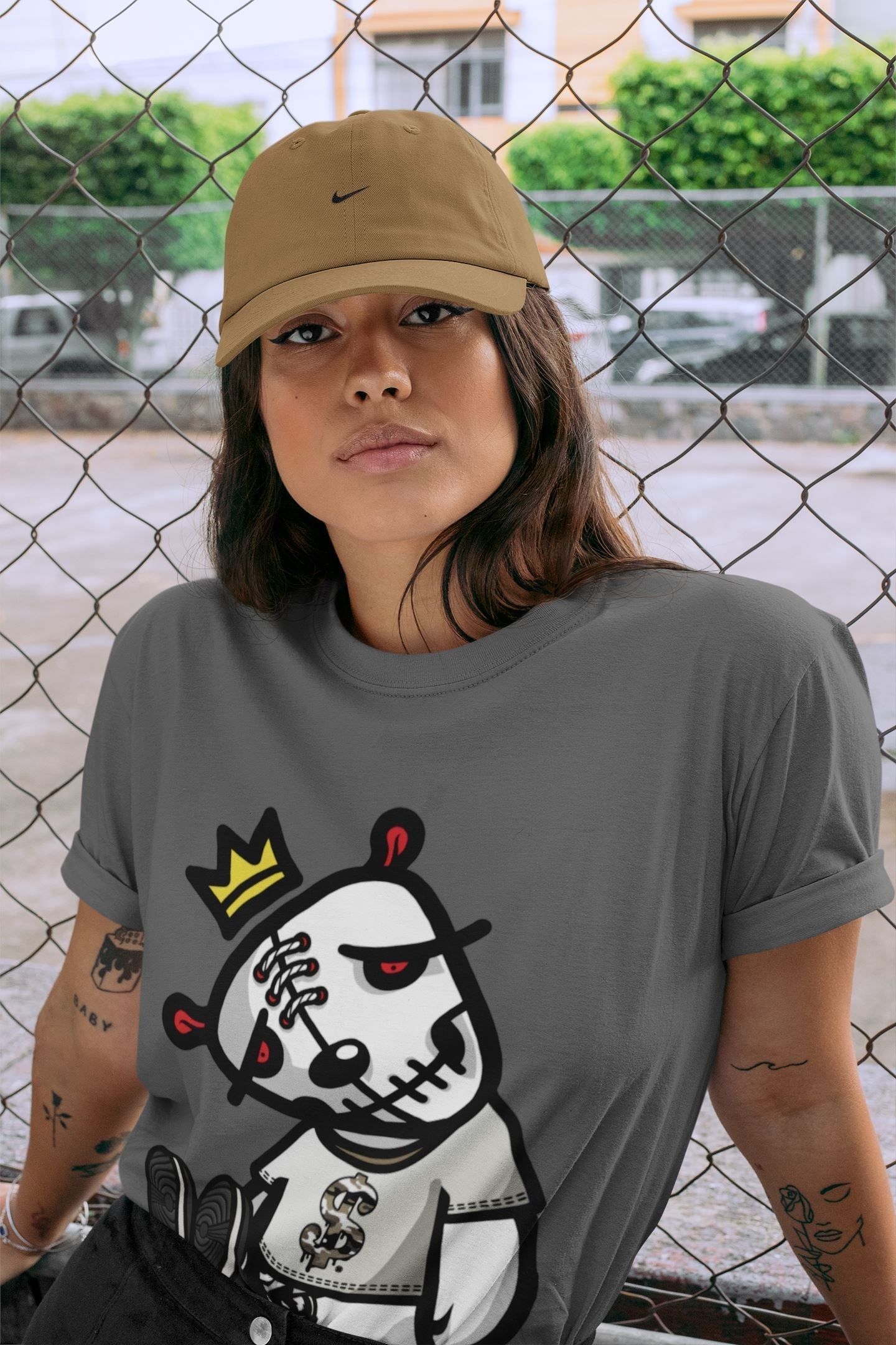 Dead Dolls Unisex Tops - Air Jordan 1 Dark Mocha