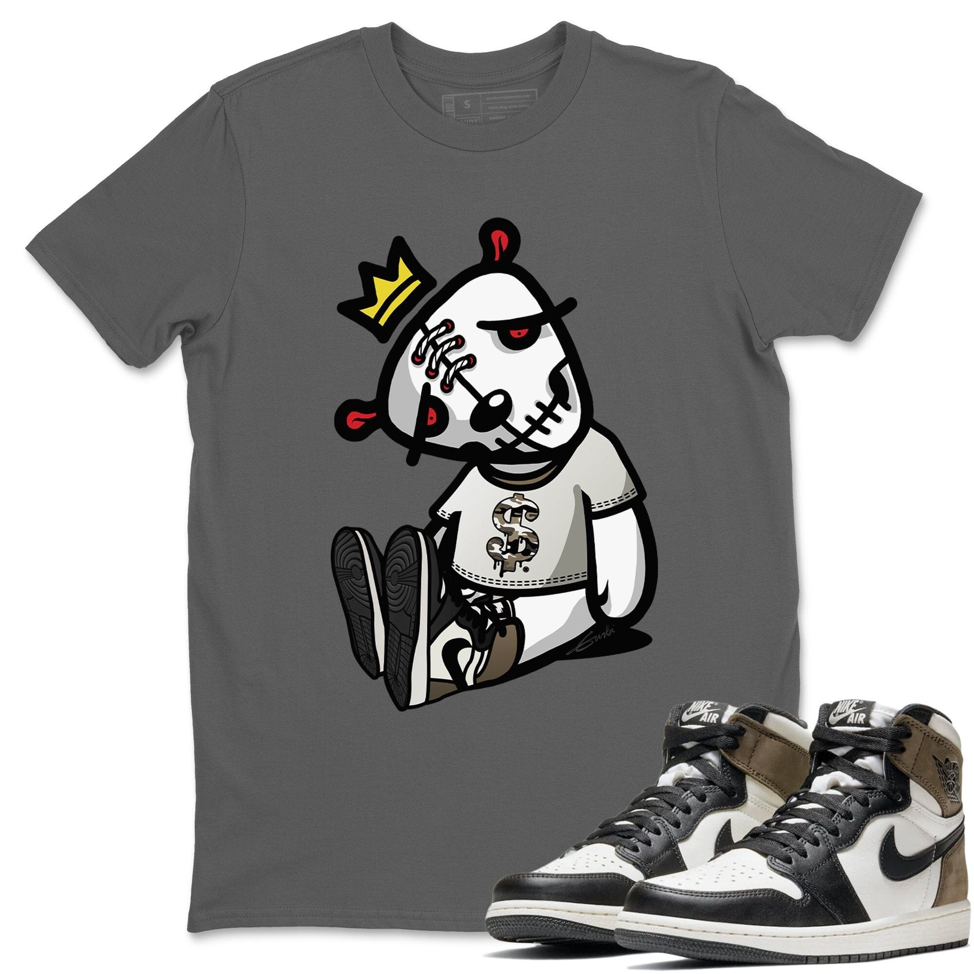 Dead Dolls Unisex Tops - Air Jordan 1 Dark Mocha