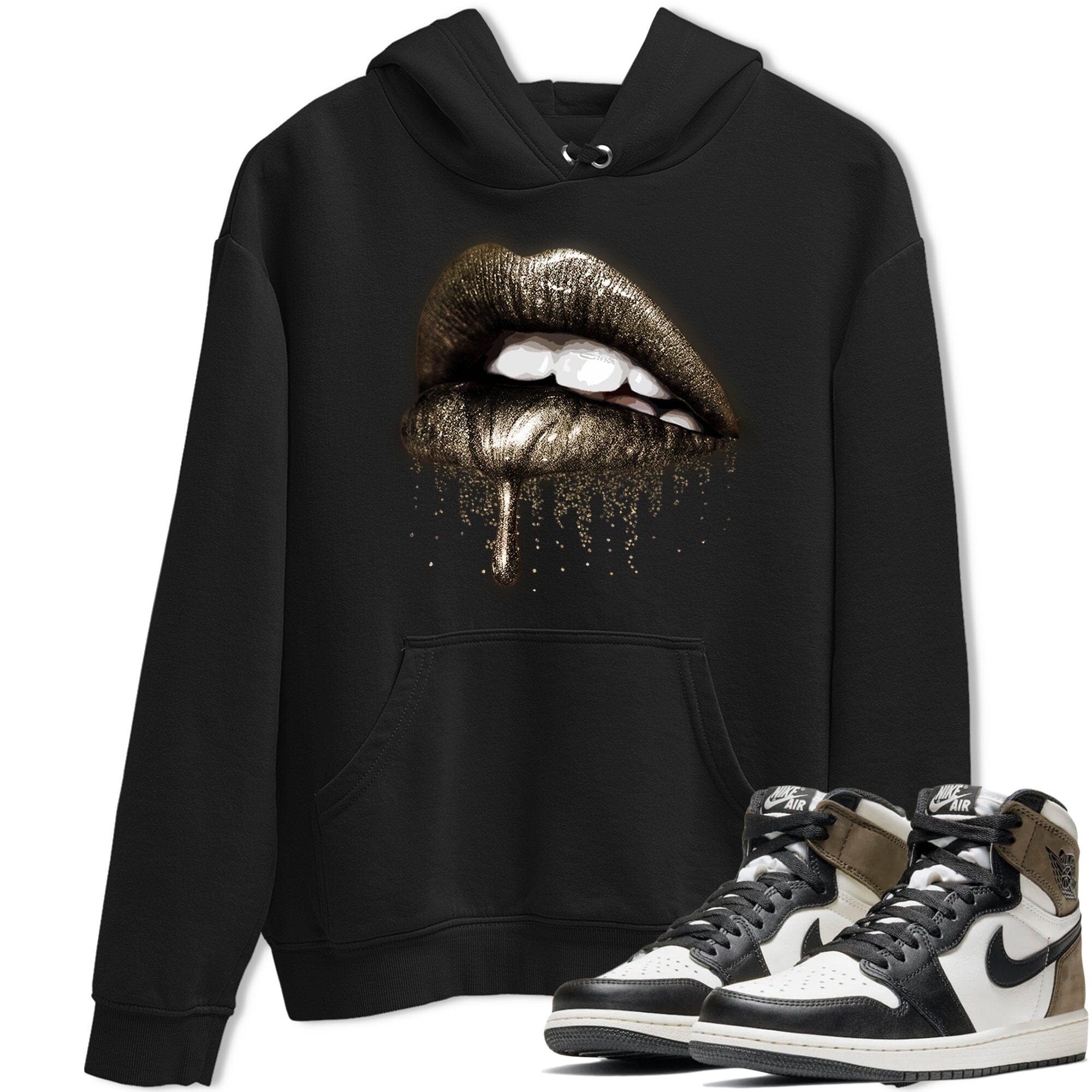 Dripping Lips Unisex Tops - Air Jordan 1 Dark Mocha