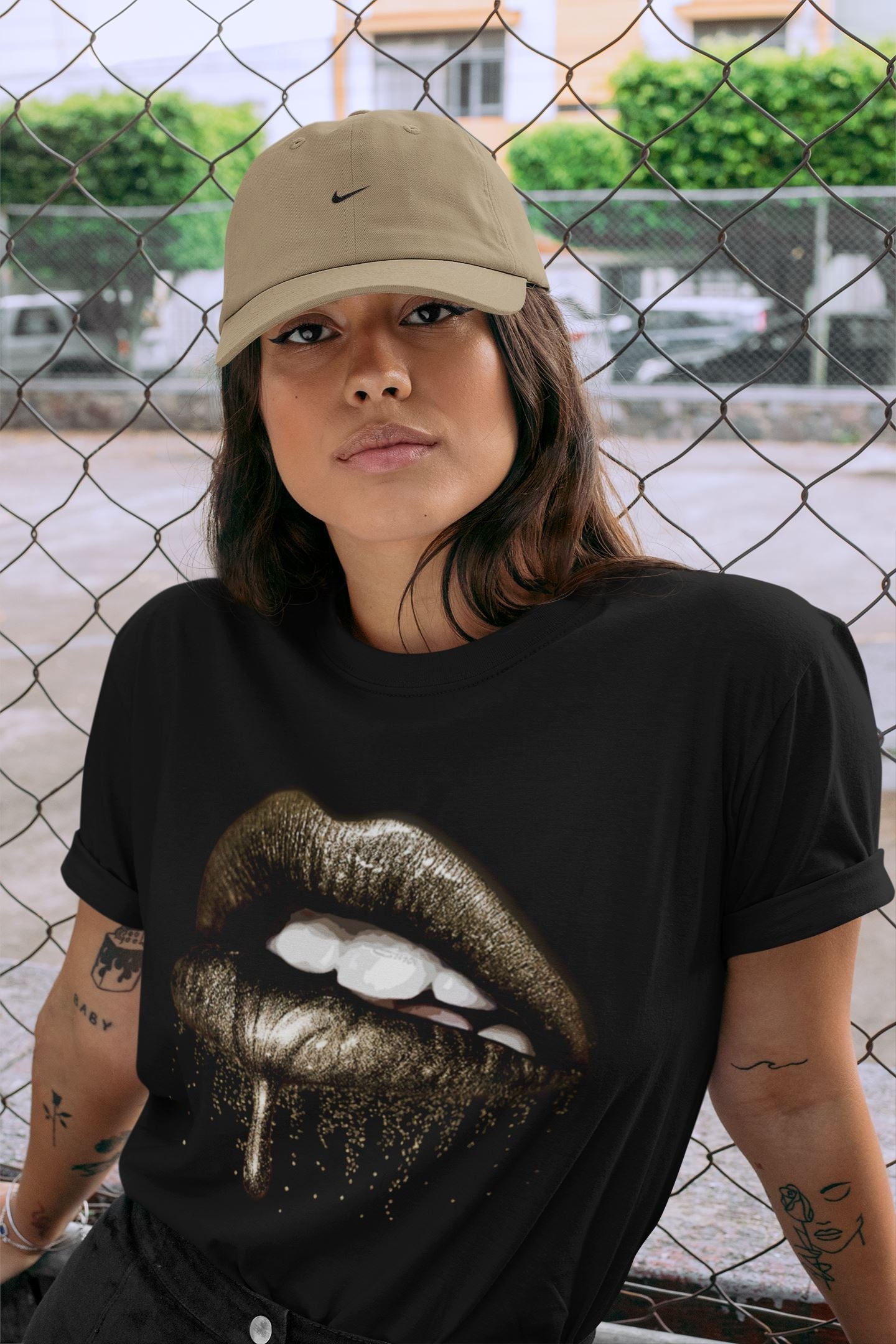 Dripping Lips Unisex Tops - Air Jordan 1 Dark Mocha