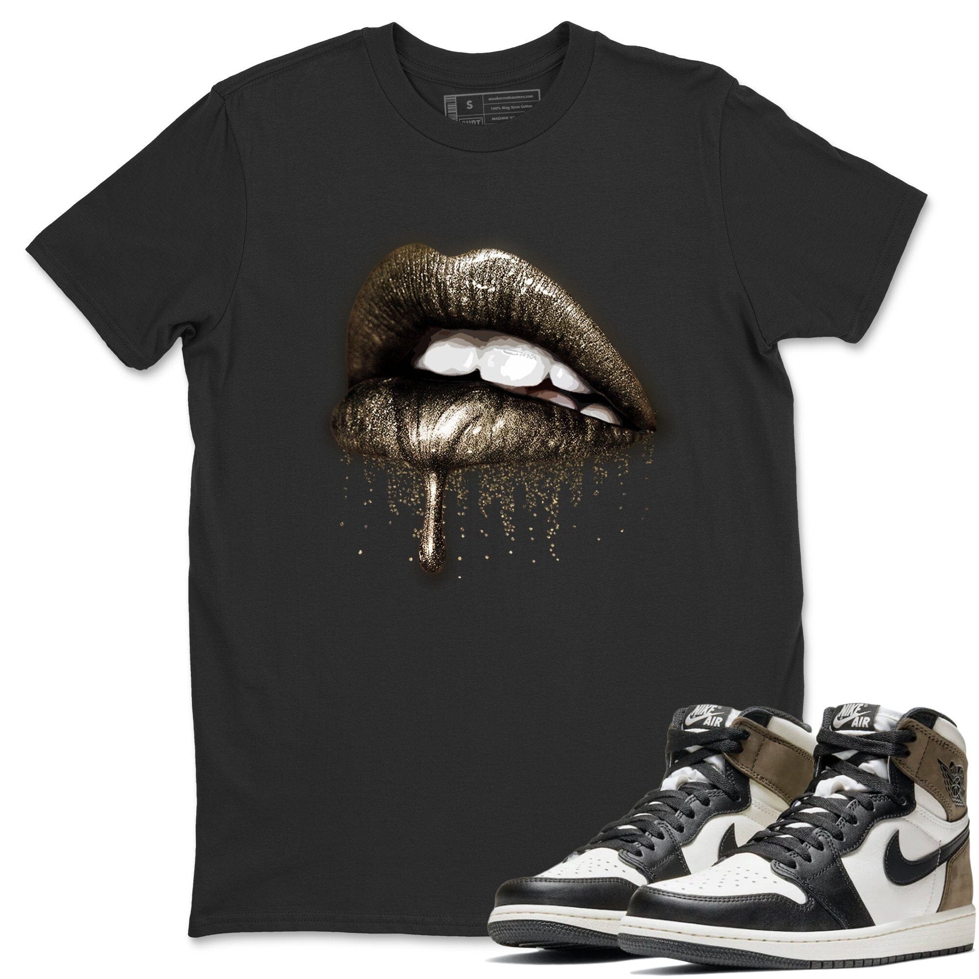 Dripping Lips Unisex Tops - Air Jordan 1 Dark Mocha