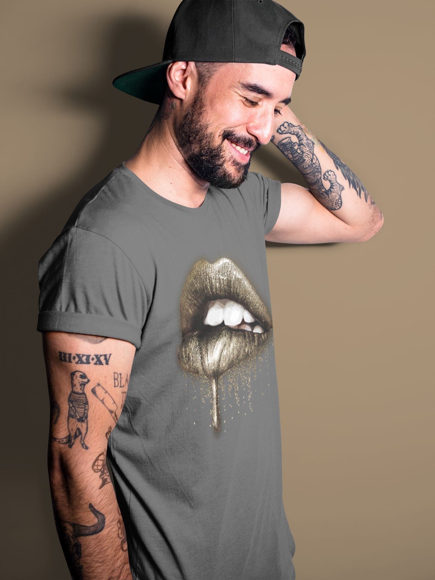 Dripping Lips Unisex Tops - Air Jordan 1 Dark Mocha