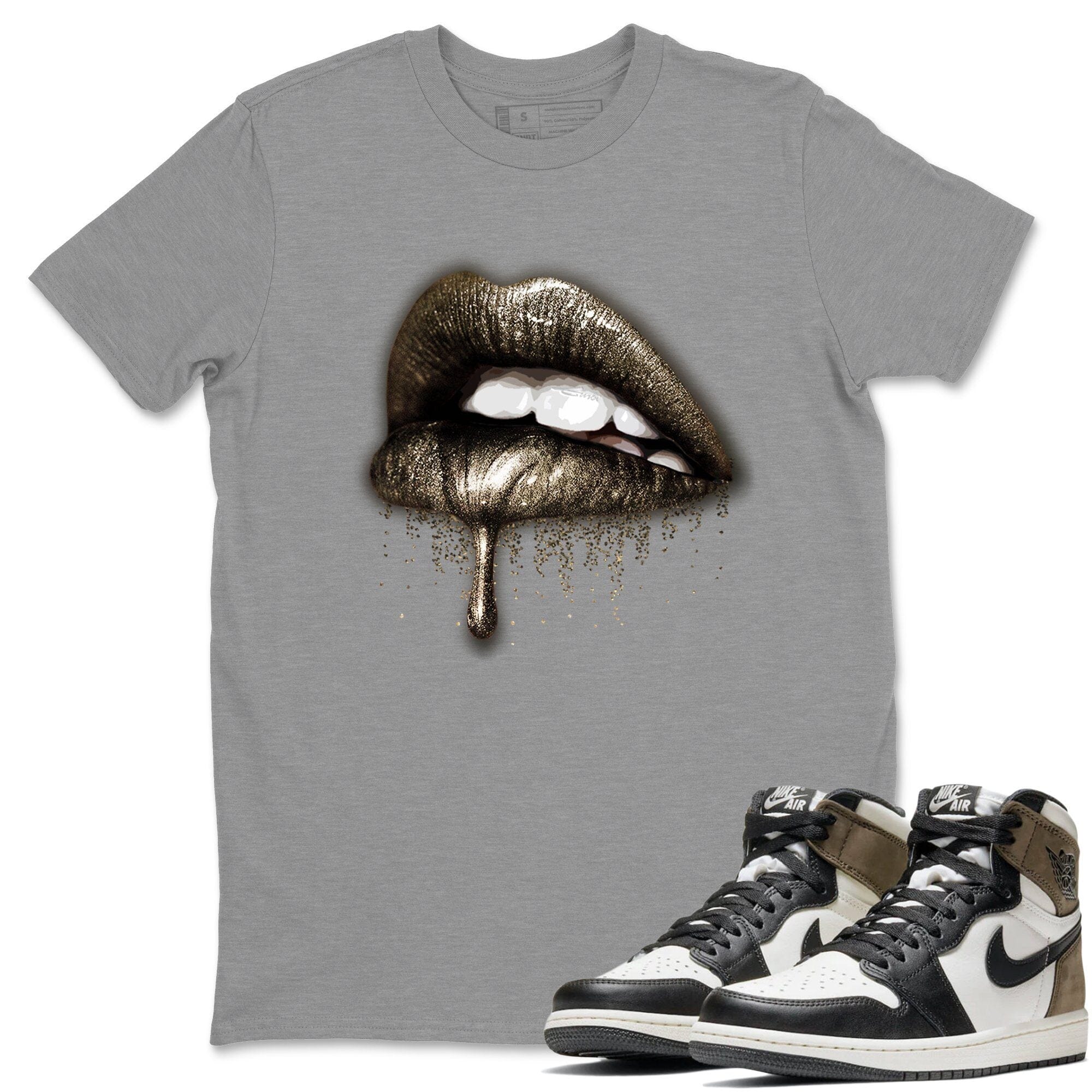 Dripping Lips Unisex Tops - Air Jordan 1 Dark Mocha