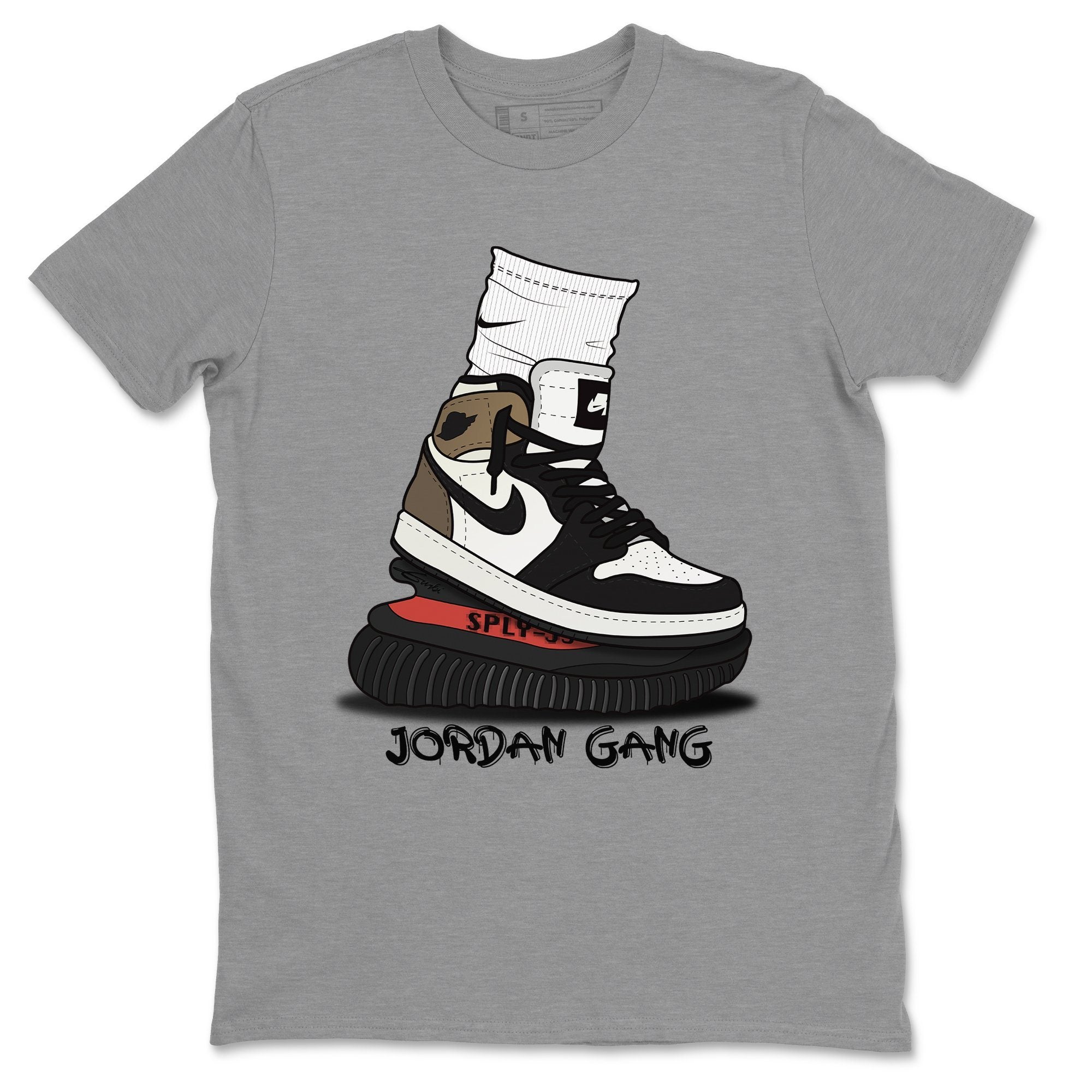 Air Jordan Gang Unisex Tops - Air Jordan 1 Dark Mocha