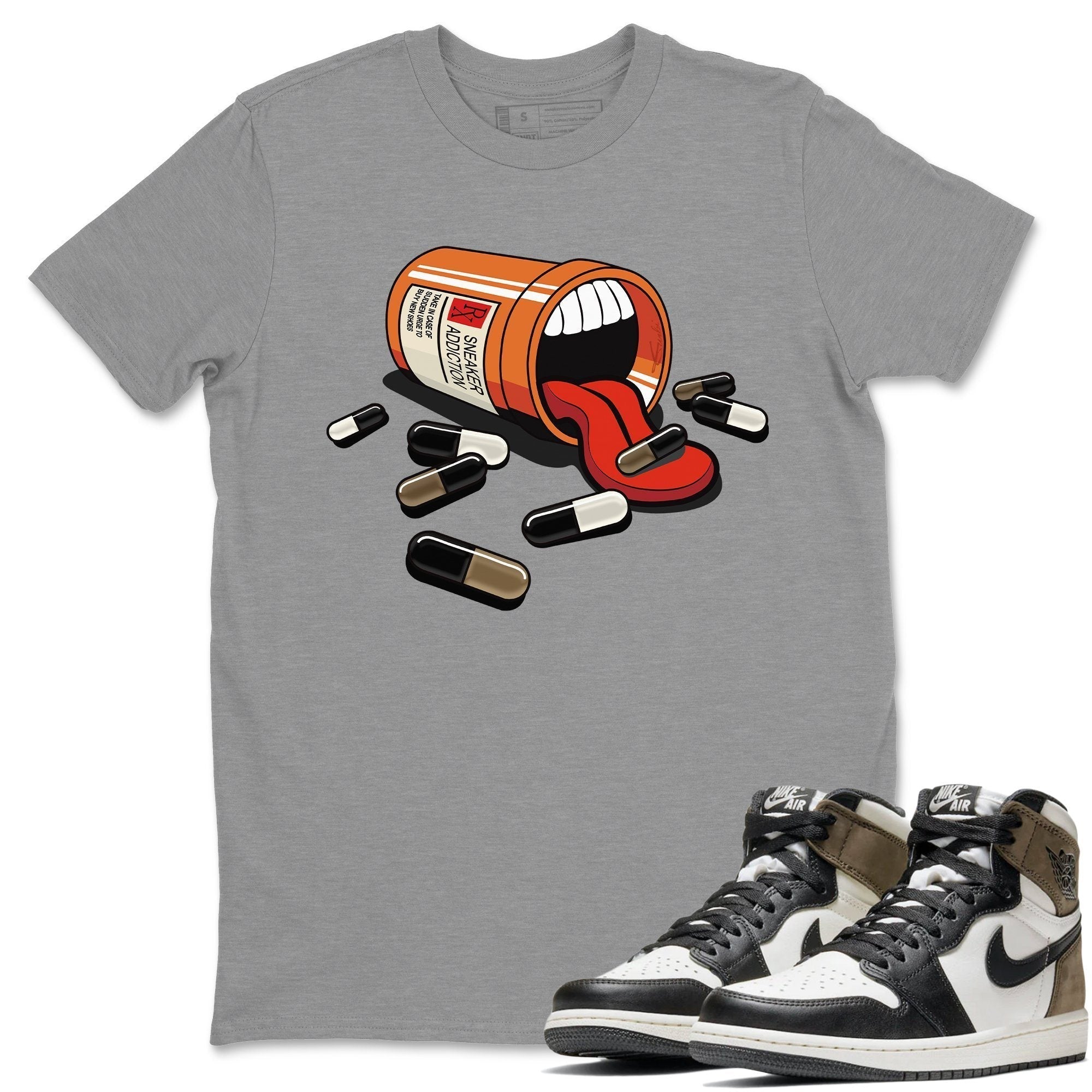 snkmatch Addiction Unisex Tops - Air Jordan 1 Dark Mocha