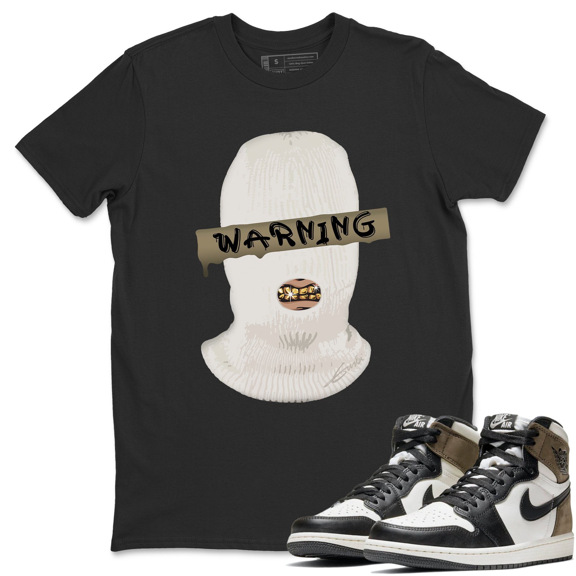 Warning Unisex Tops - Air Jordan 1 Dark Mocha