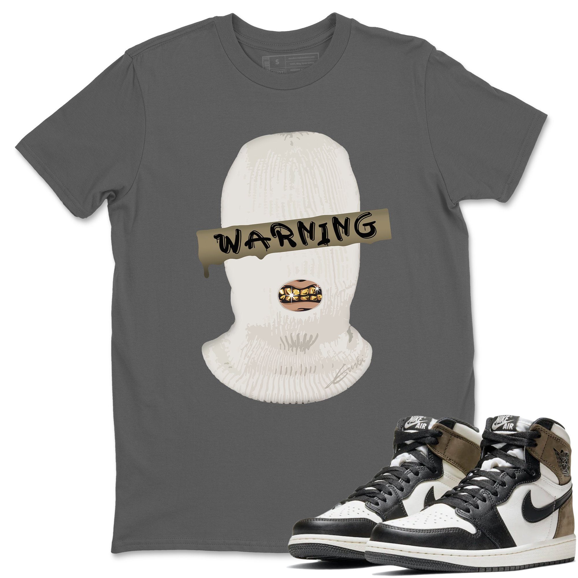 Warning Unisex Tops - Air Jordan 1 Dark Mocha