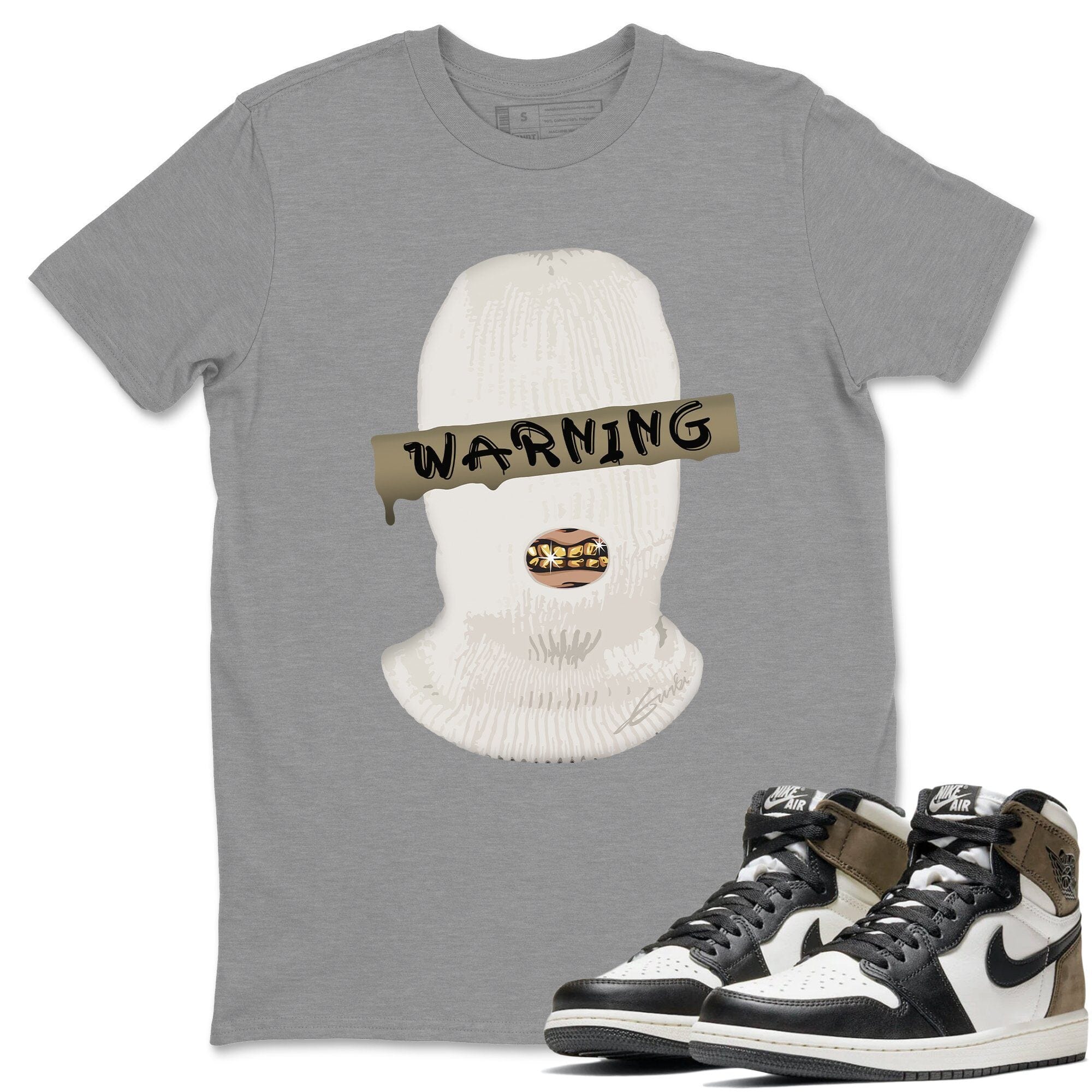 Warning Unisex Tops - Air Jordan 1 Dark Mocha