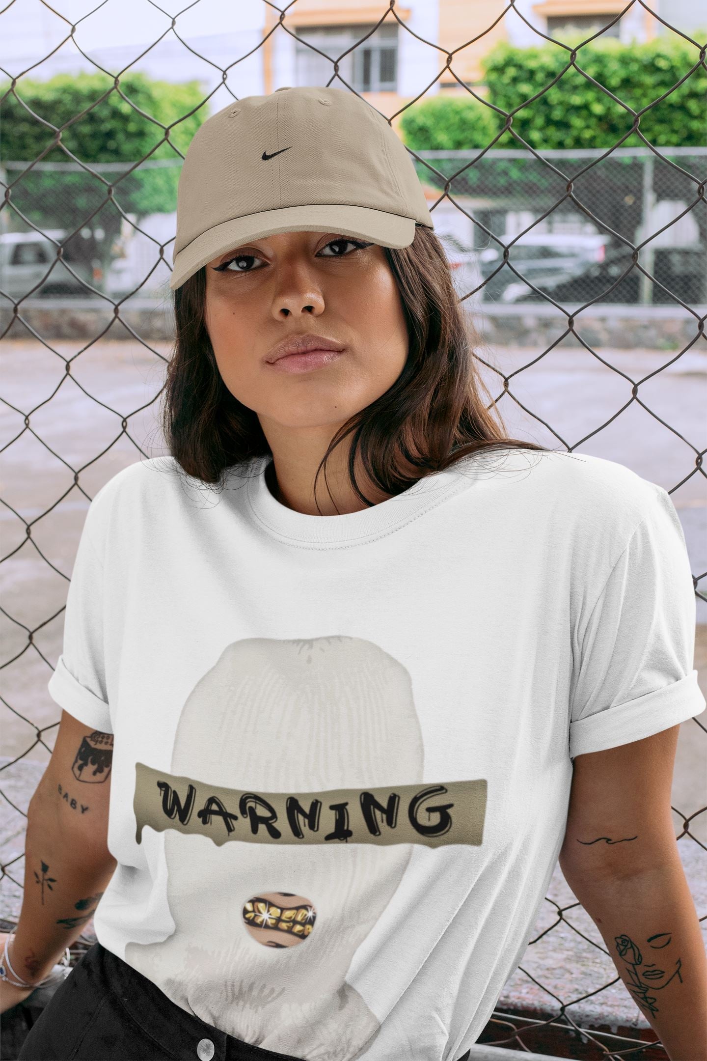 Warning Unisex Tops - Air Jordan 1 Dark Mocha
