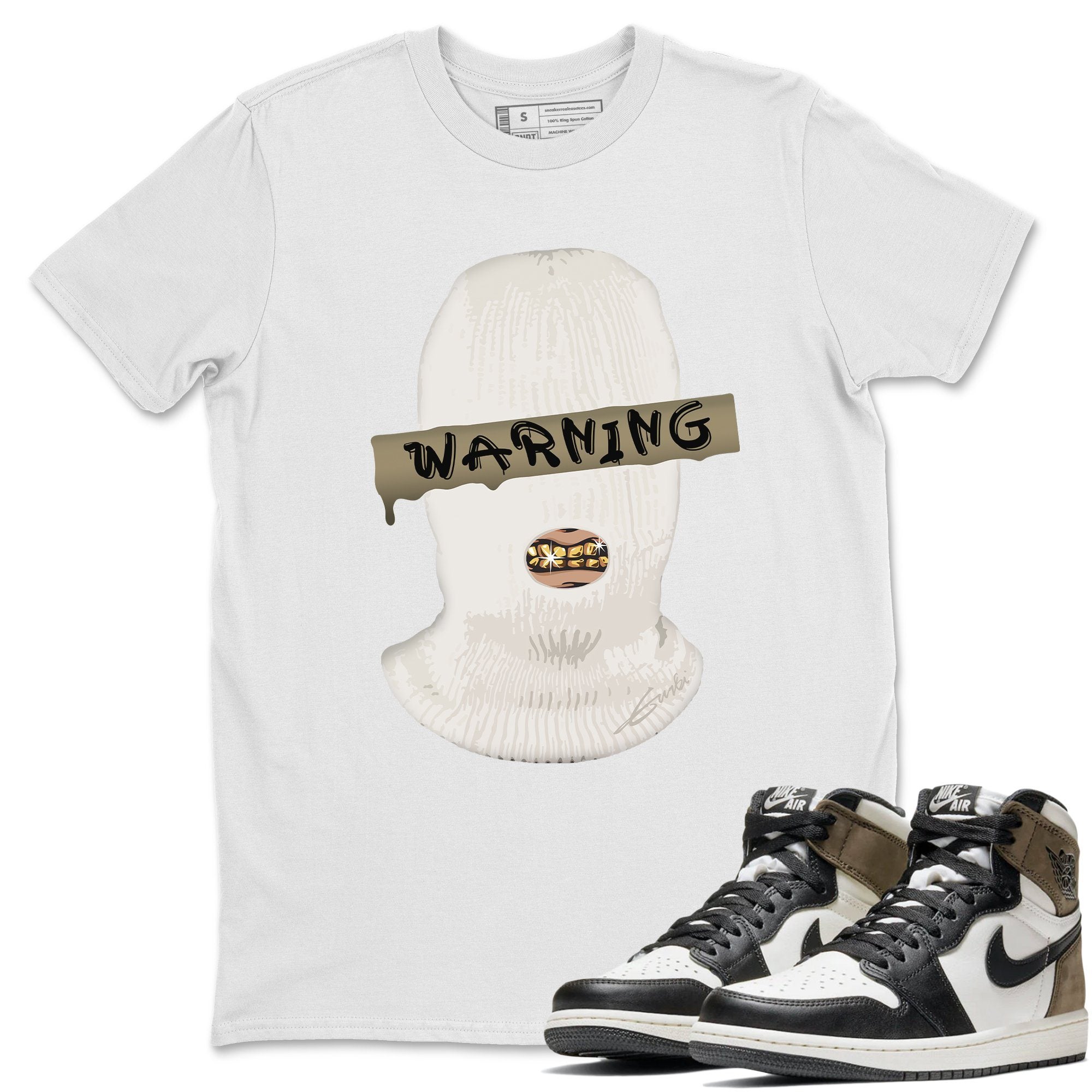 Warning Unisex Tops - Air Jordan 1 Dark Mocha