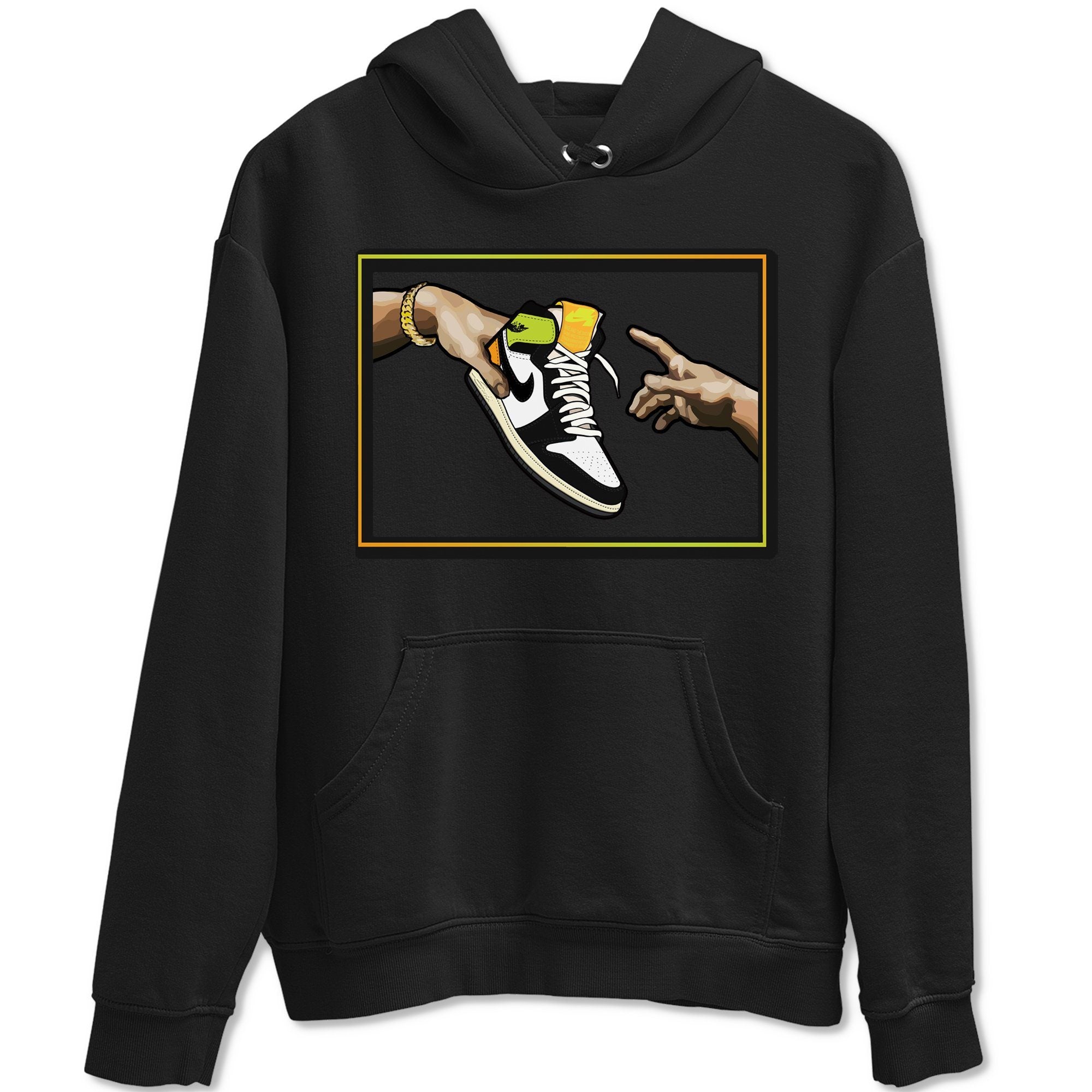 Adam's Creation Unisex Tops - Air Jordan 1 Volt Gold