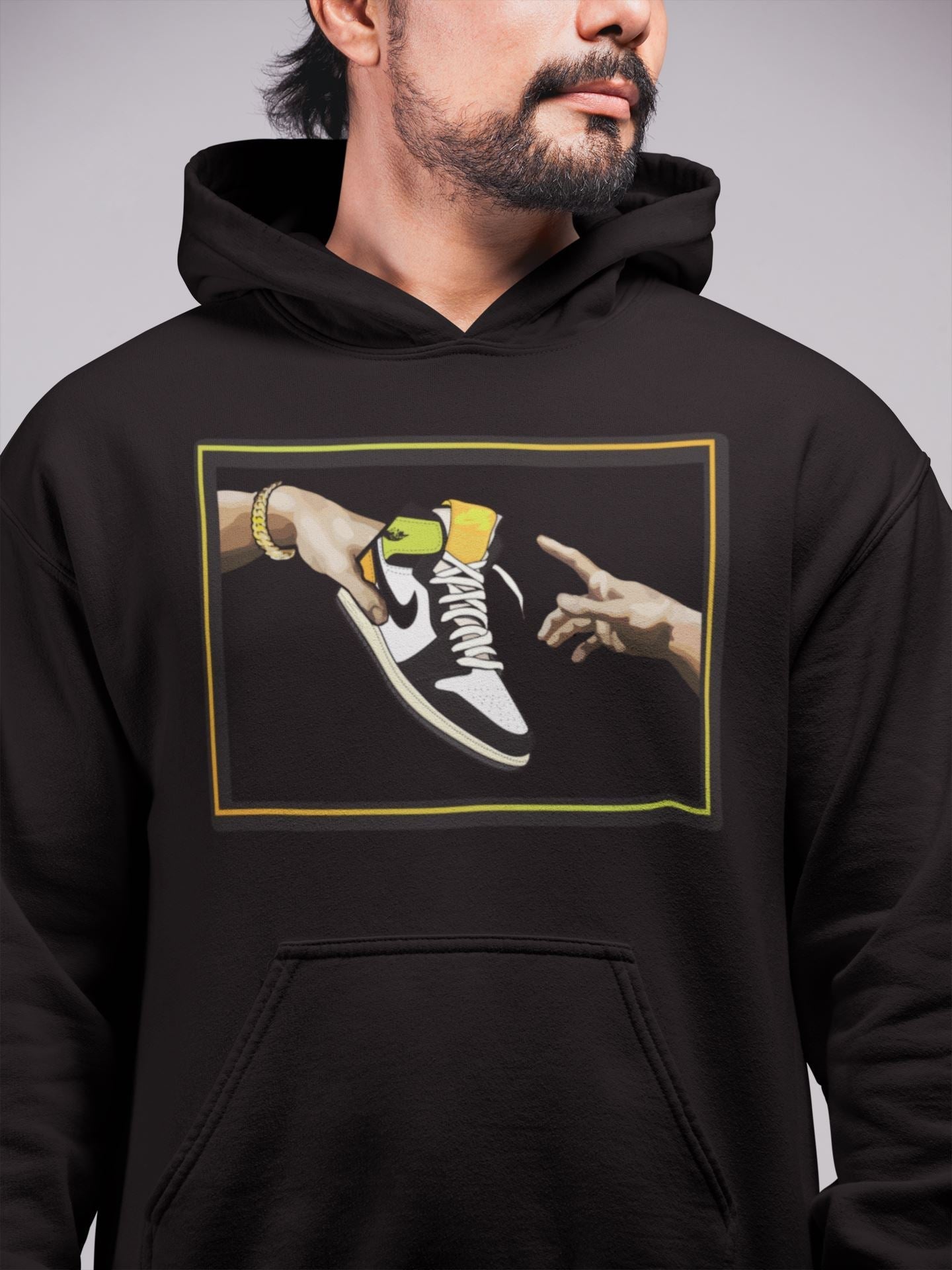 Adam's Creation Unisex Tops - Air Jordan 1 Volt Gold