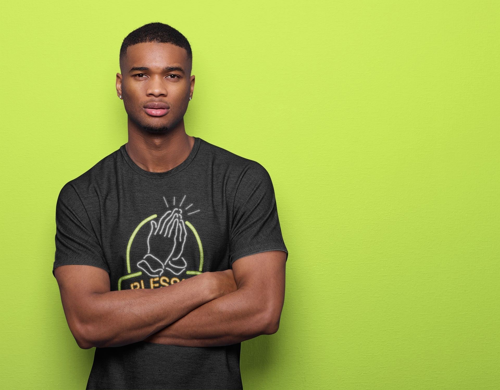 Blessed Unisex Tops - Air Jordan 1 Volt Gold
