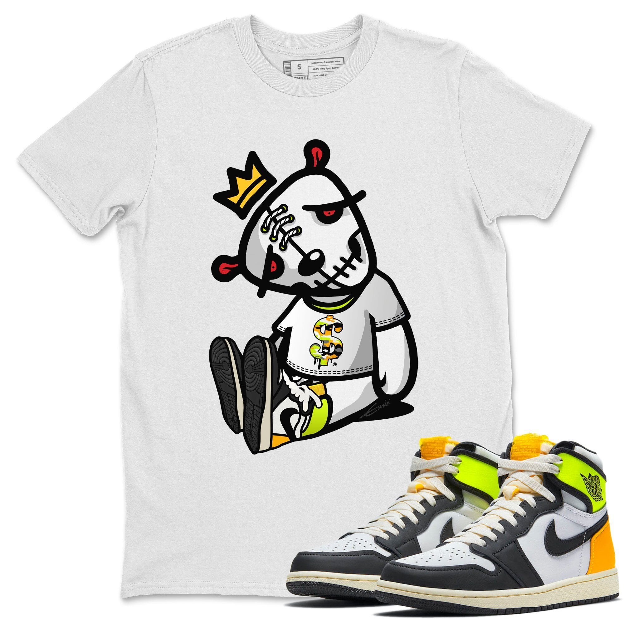 Dead Dolls Unisex Tops - Air Jordan 1 Volt Gold