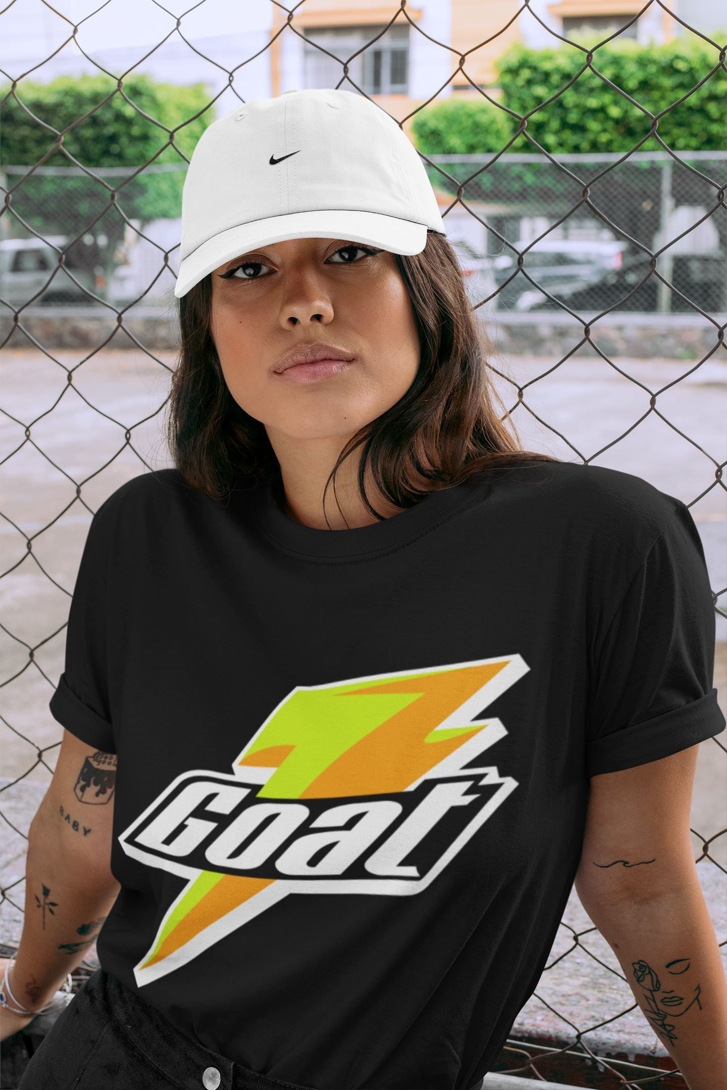 Goat Unisex Tops - Air Jordan 1 Volt Gold