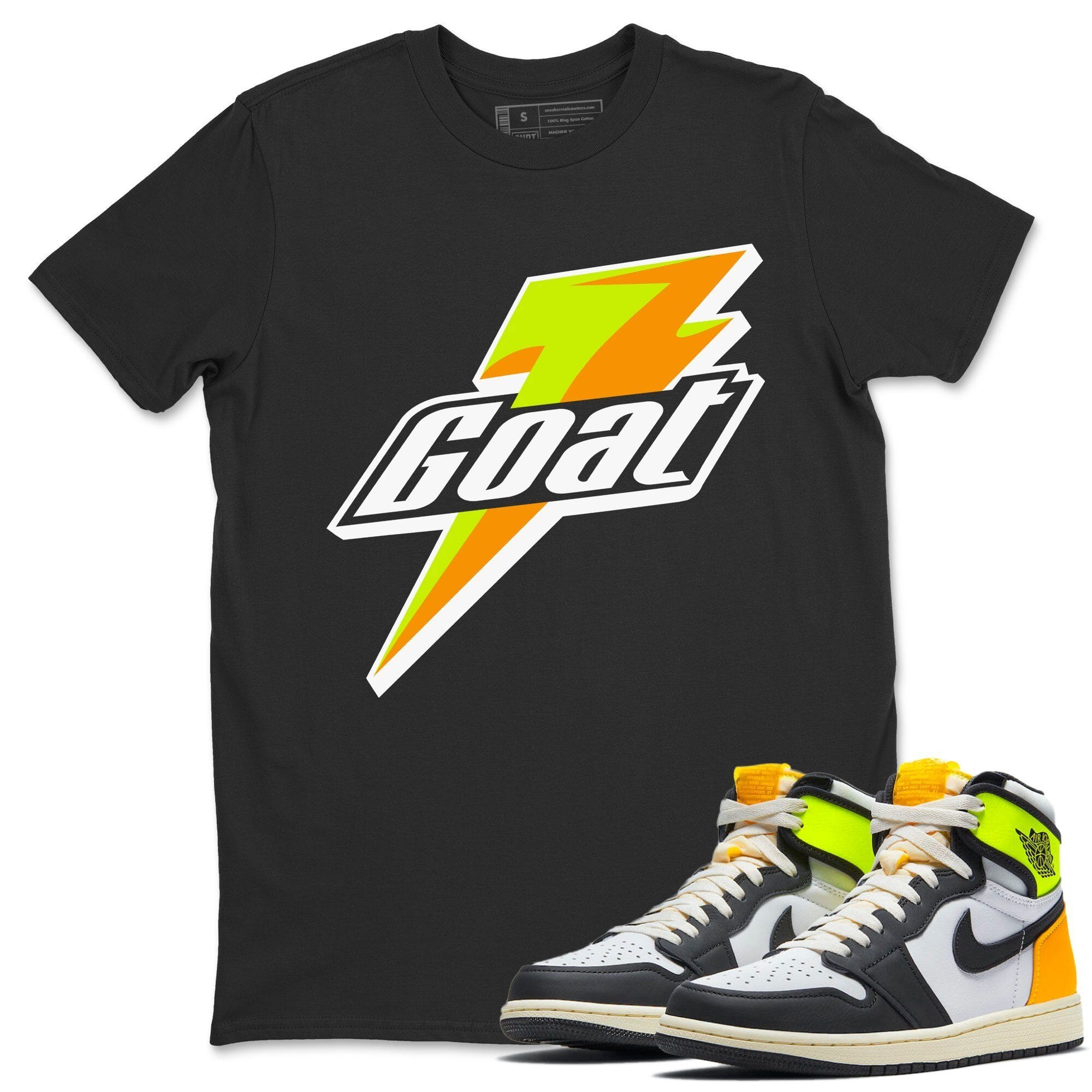 Goat Unisex Tops - Air Jordan 1 Volt Gold
