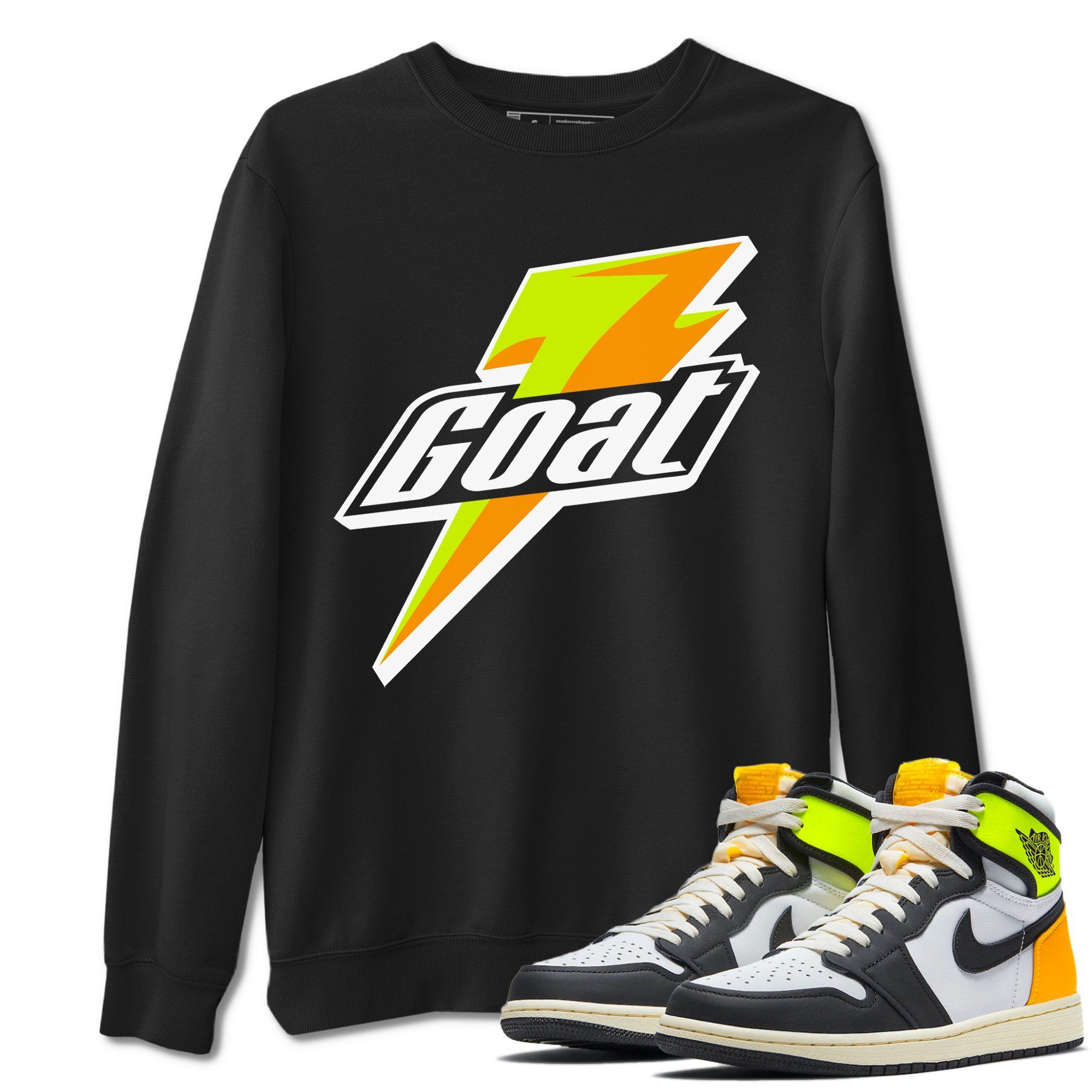 Goat Unisex Tops - Air Jordan 1 Volt Gold