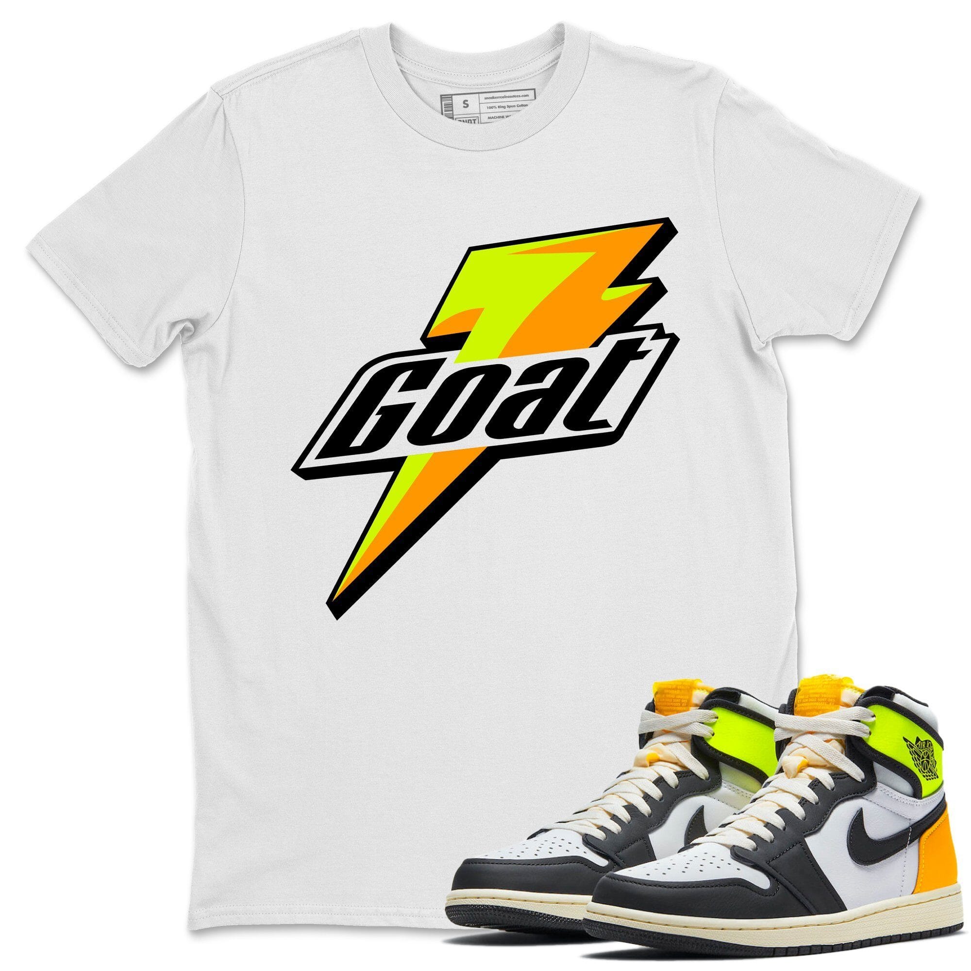 Goat Unisex Tops - Air Jordan 1 Volt Gold