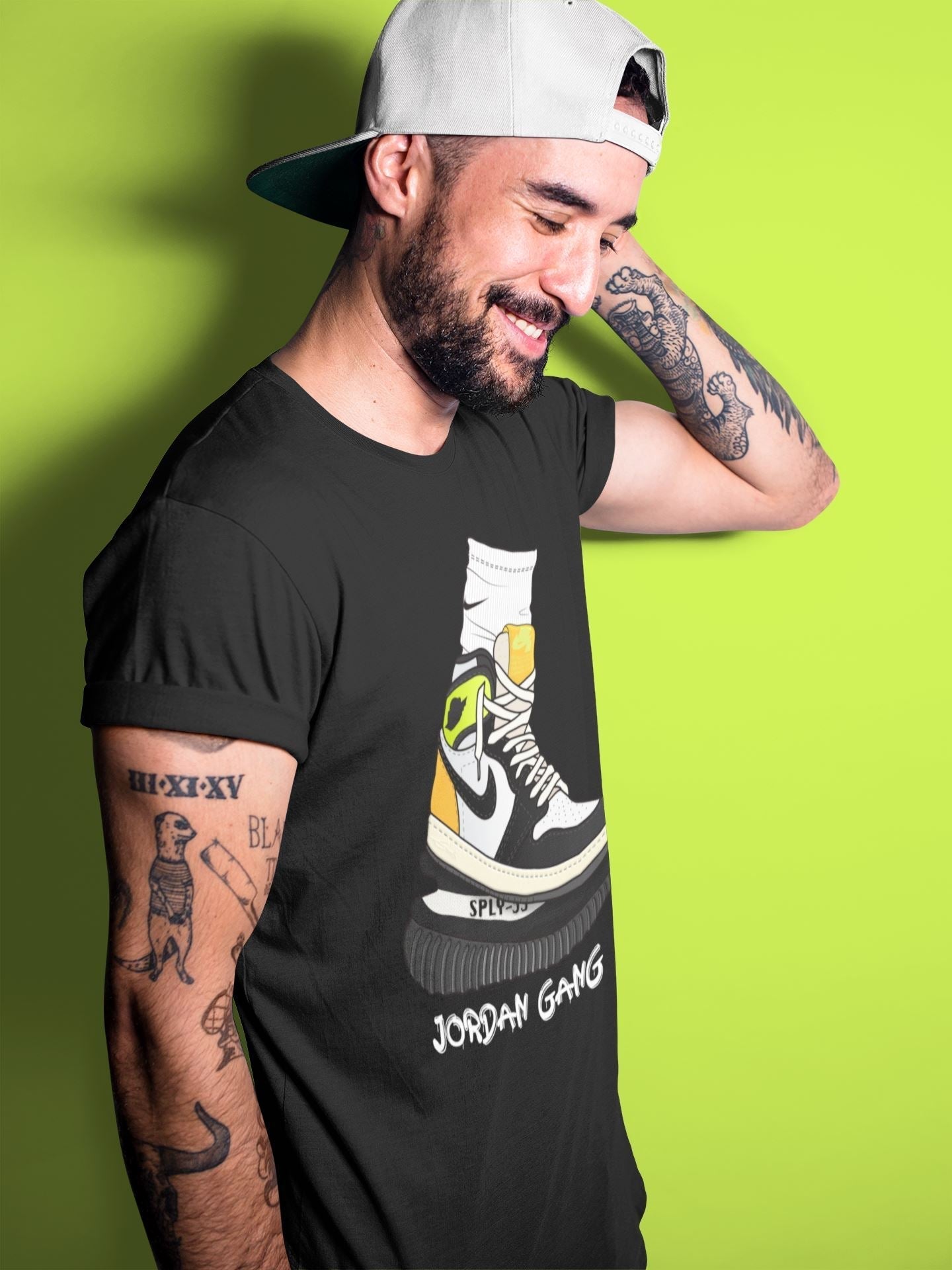 Air Jordan Gang Unisex Tops - Air Jordan 1 Volt Gold