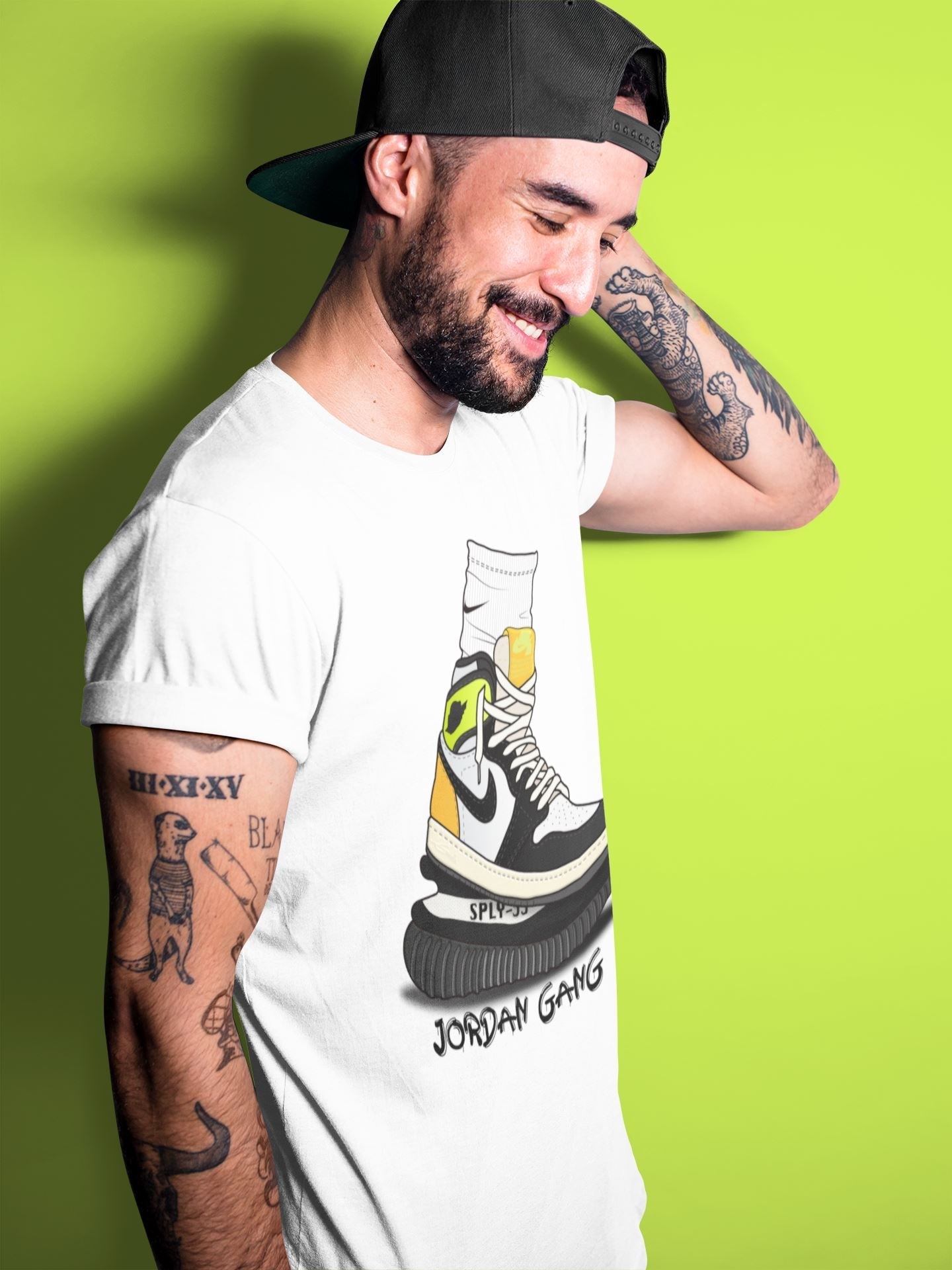 Air Jordan Gang Unisex Tops - Air Jordan 1 Volt Gold