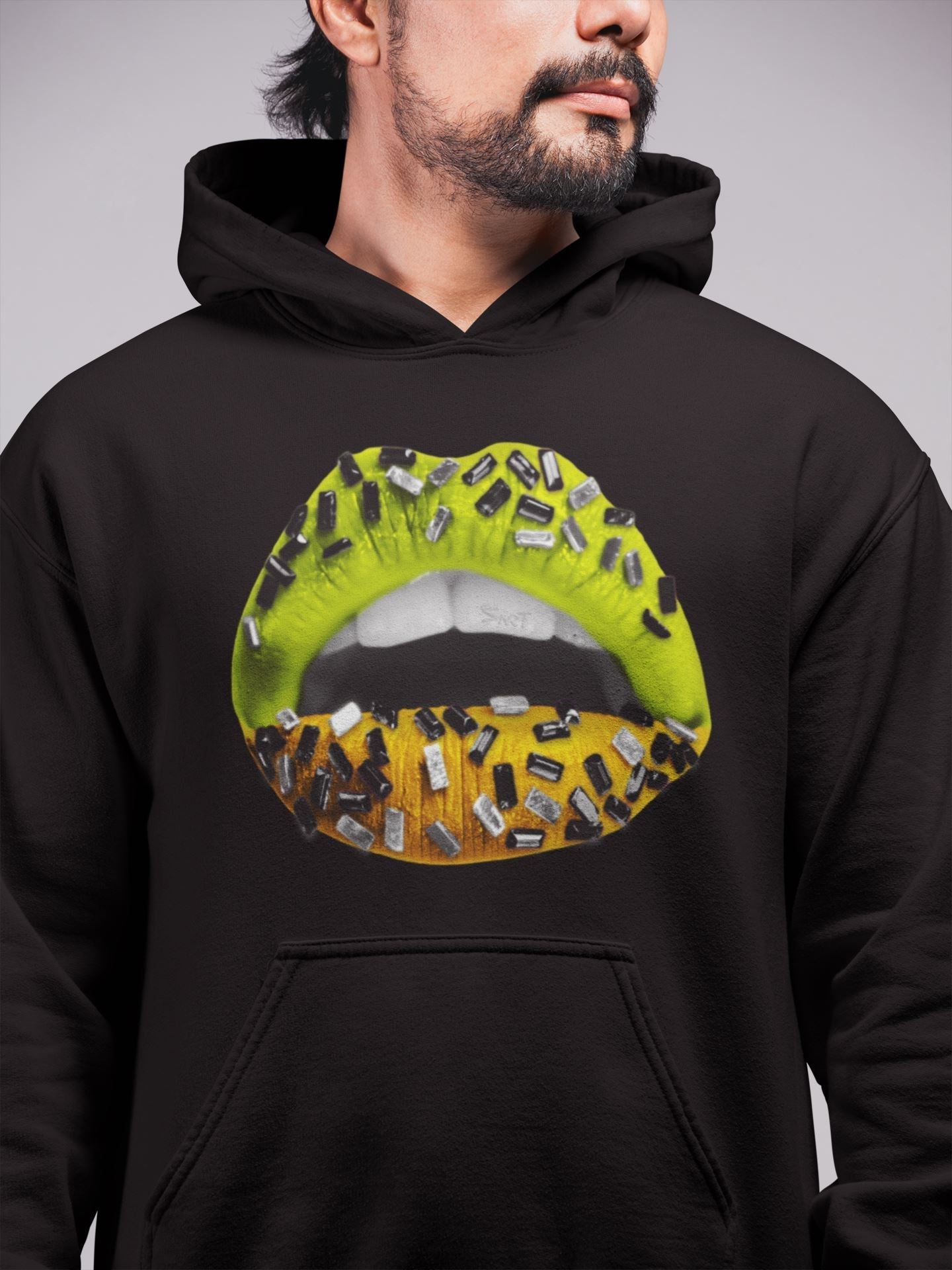 Lips Jewel Unisex Tops - Air Jordan 1 Volt Gold