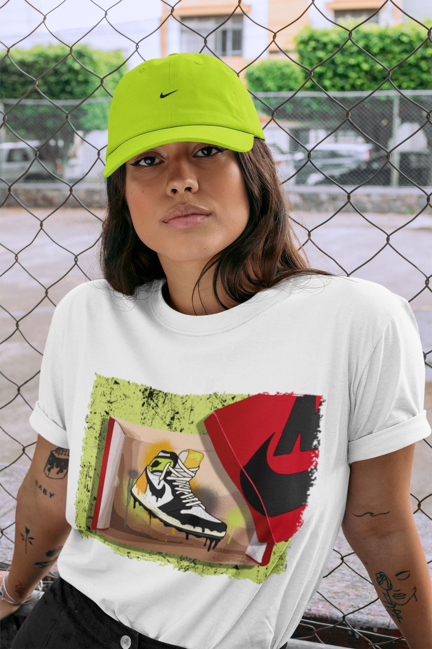 New Kicks Unisex Tops - Air Jordan 1 Volt Gold