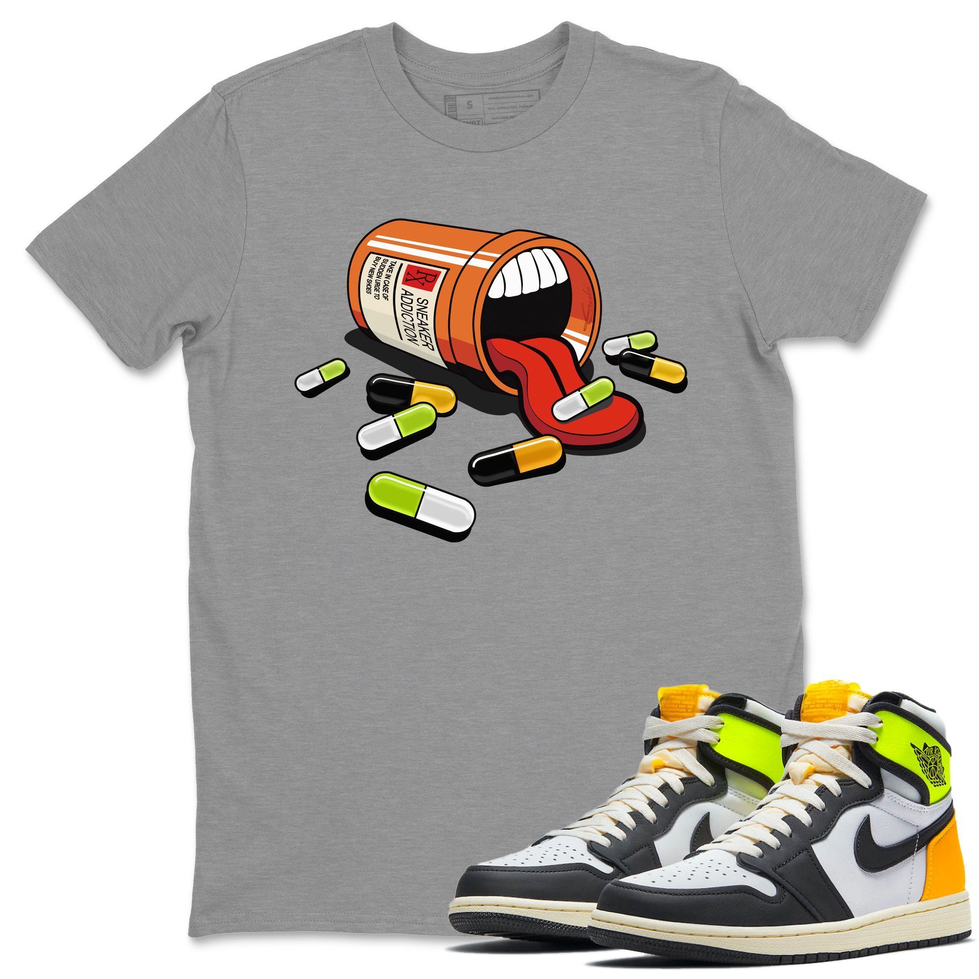 snkmatch Addiction Unisex Tops - Air Jordan 1 Volt Gold