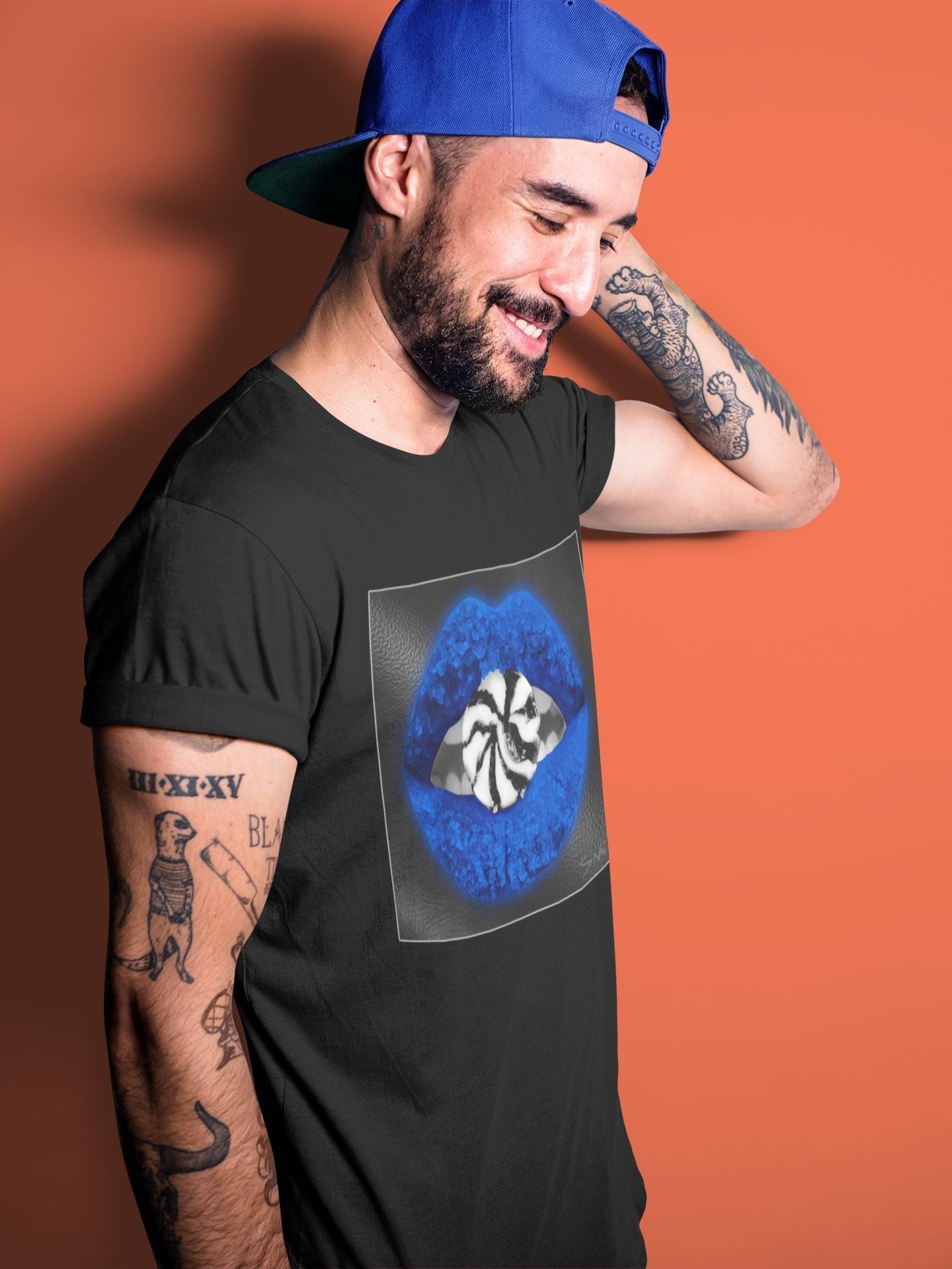 Lips Candy Unisex Tops - Air Jordan 1 Royal Black