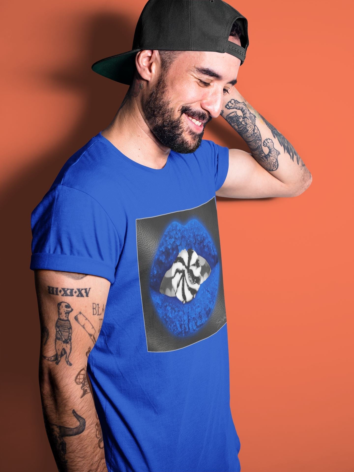 Lips Candy Unisex Tops - Air Jordan 1 Royal Black