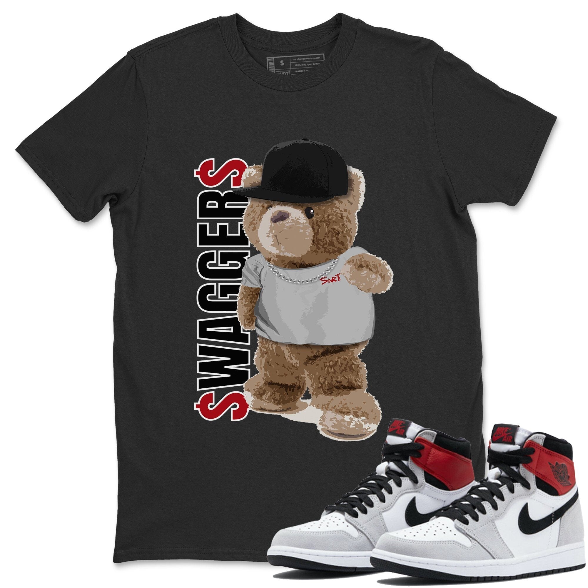Bear Swaggers Unisex Tops - Air Jordan 1 Smoke Grey