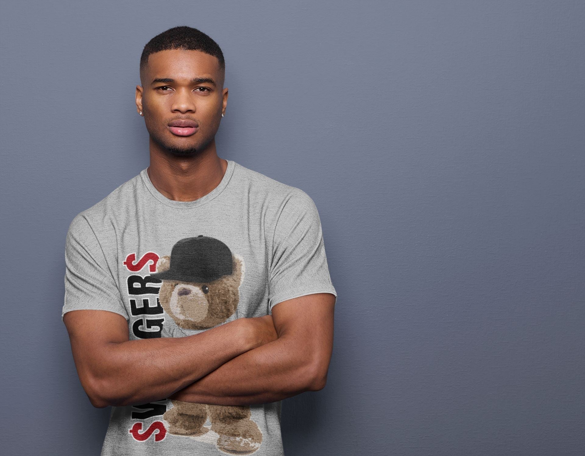 Bear Swaggers Unisex Tops - Air Jordan 1 Smoke Grey