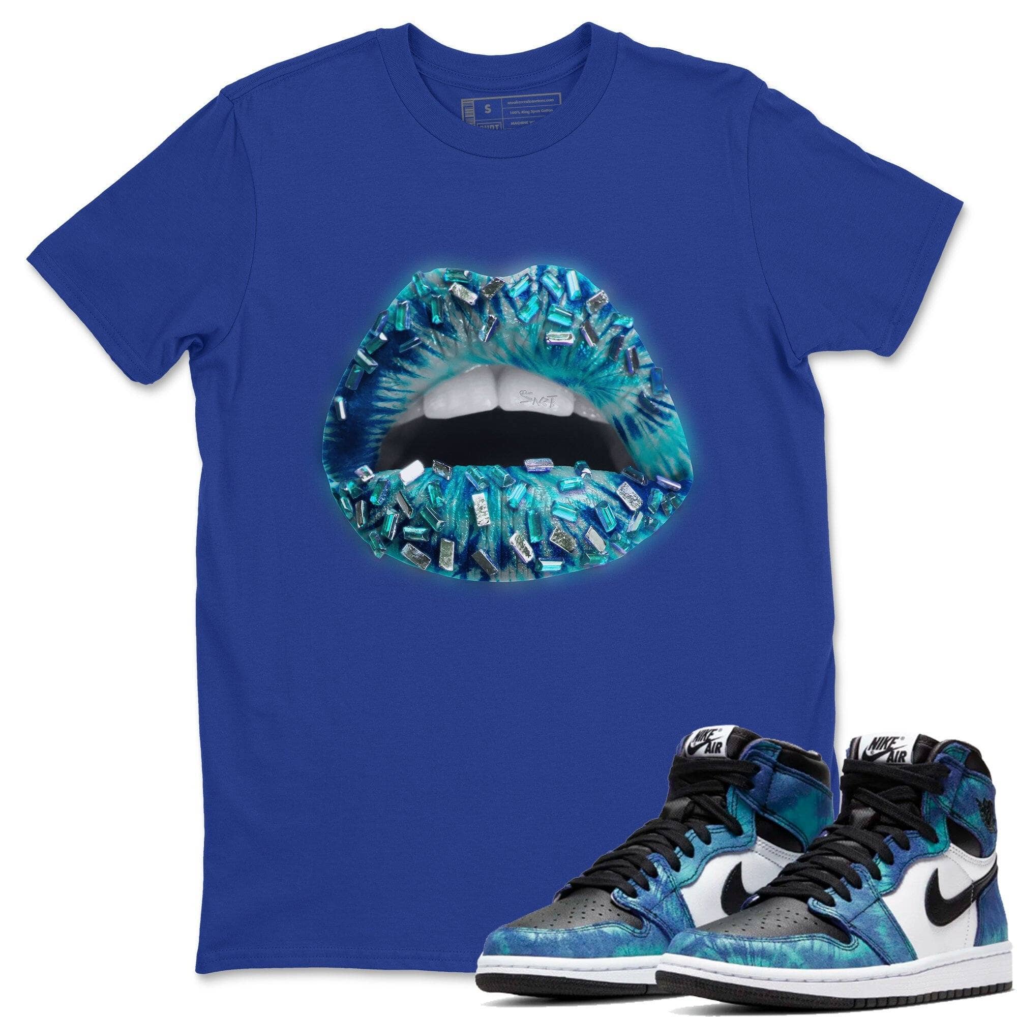 Lips Jewel Unisex Tops - Air Jordan 1 Tie-Dye