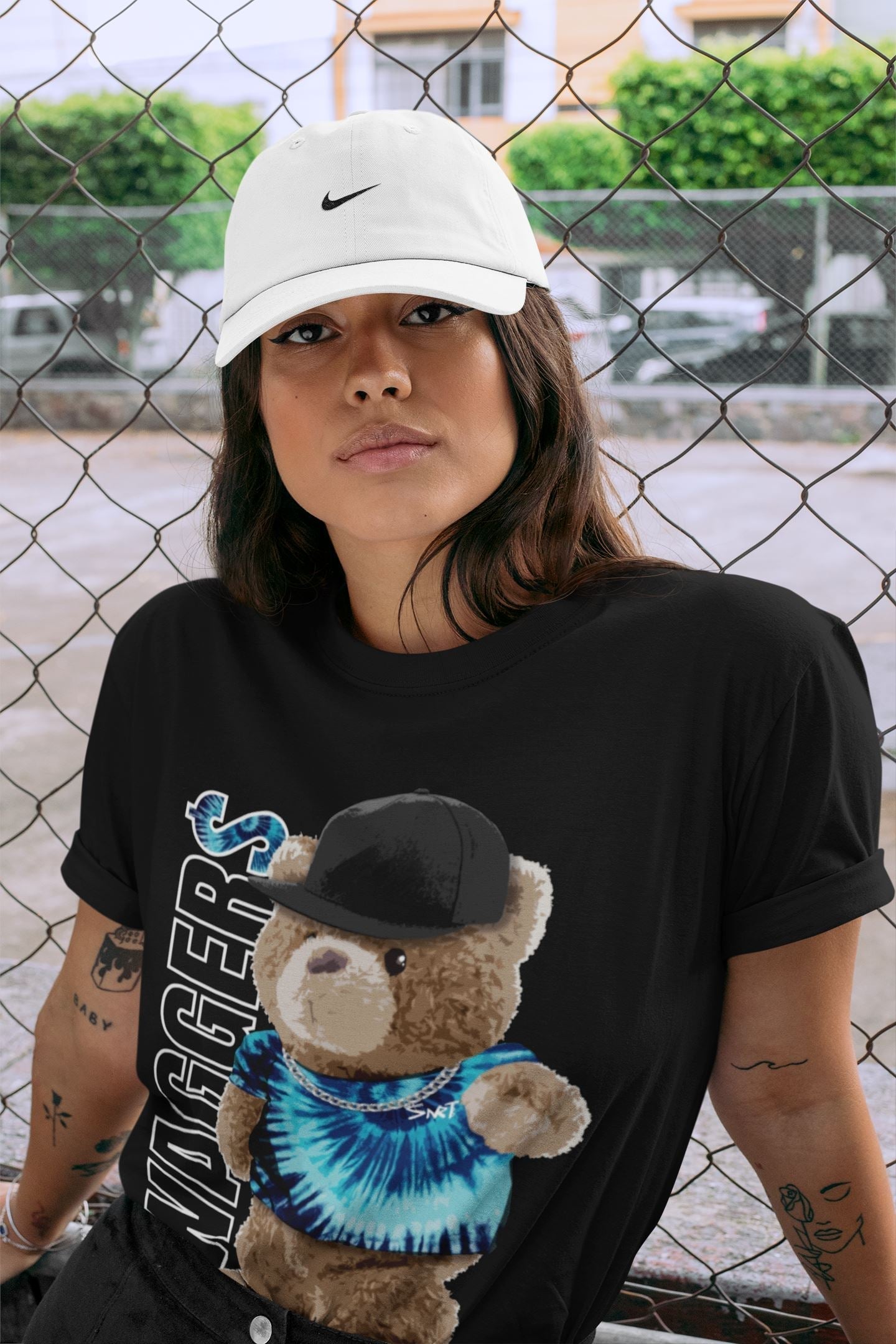 Bear Swaggers Unisex Tops - Air Jordan 1 Tie-Dye