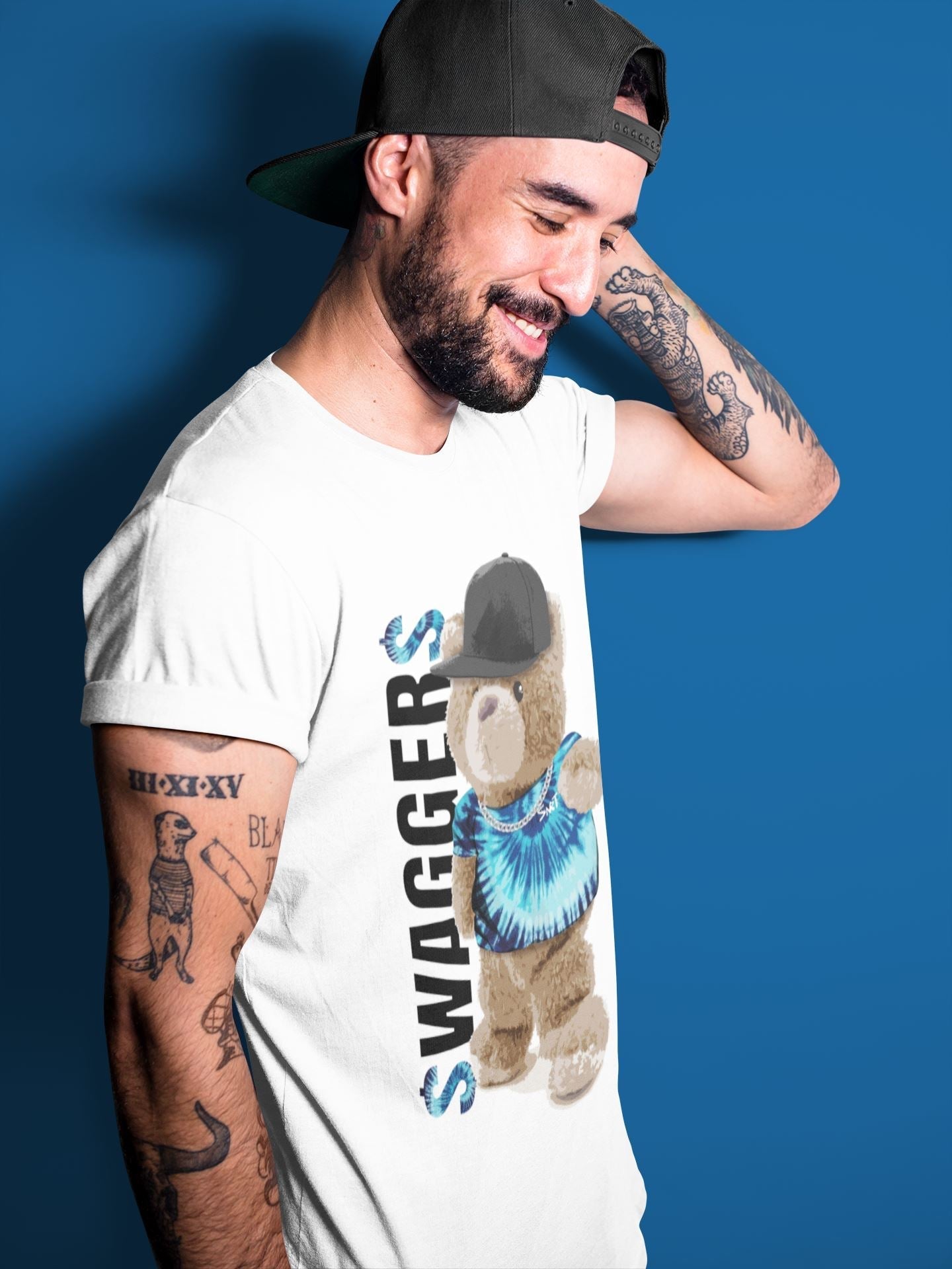Bear Swaggers Unisex Tops - Air Jordan 1 Tie-Dye