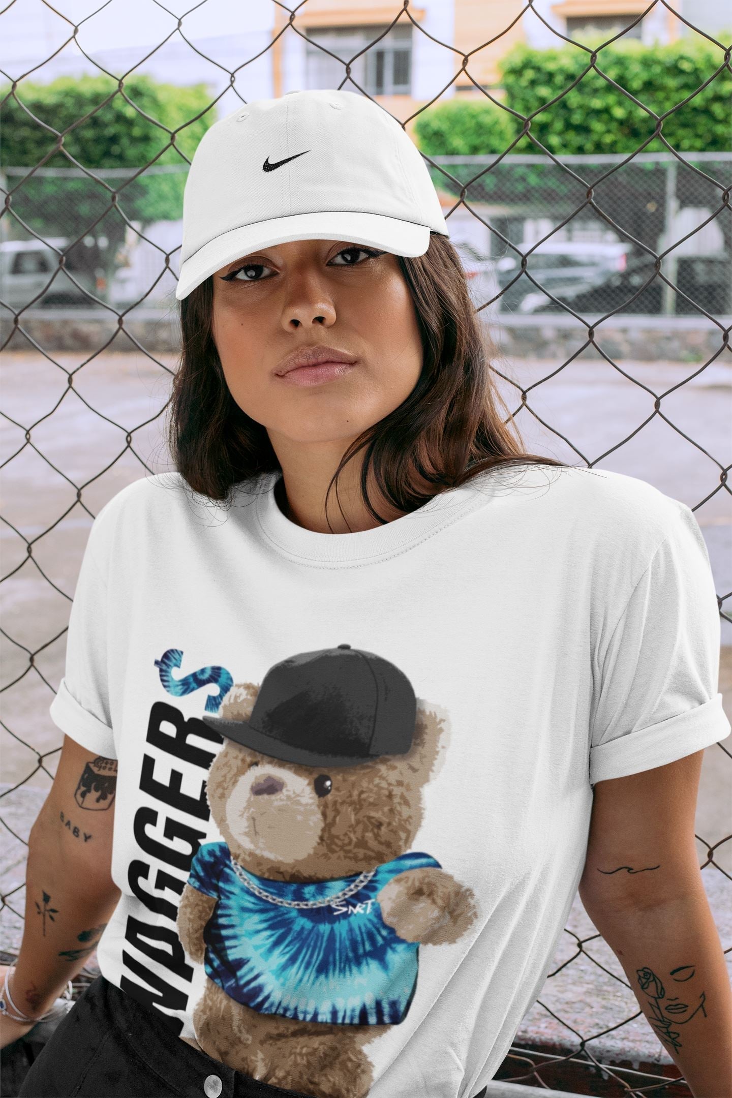 Bear Swaggers Unisex Tops - Air Jordan 1 Tie-Dye
