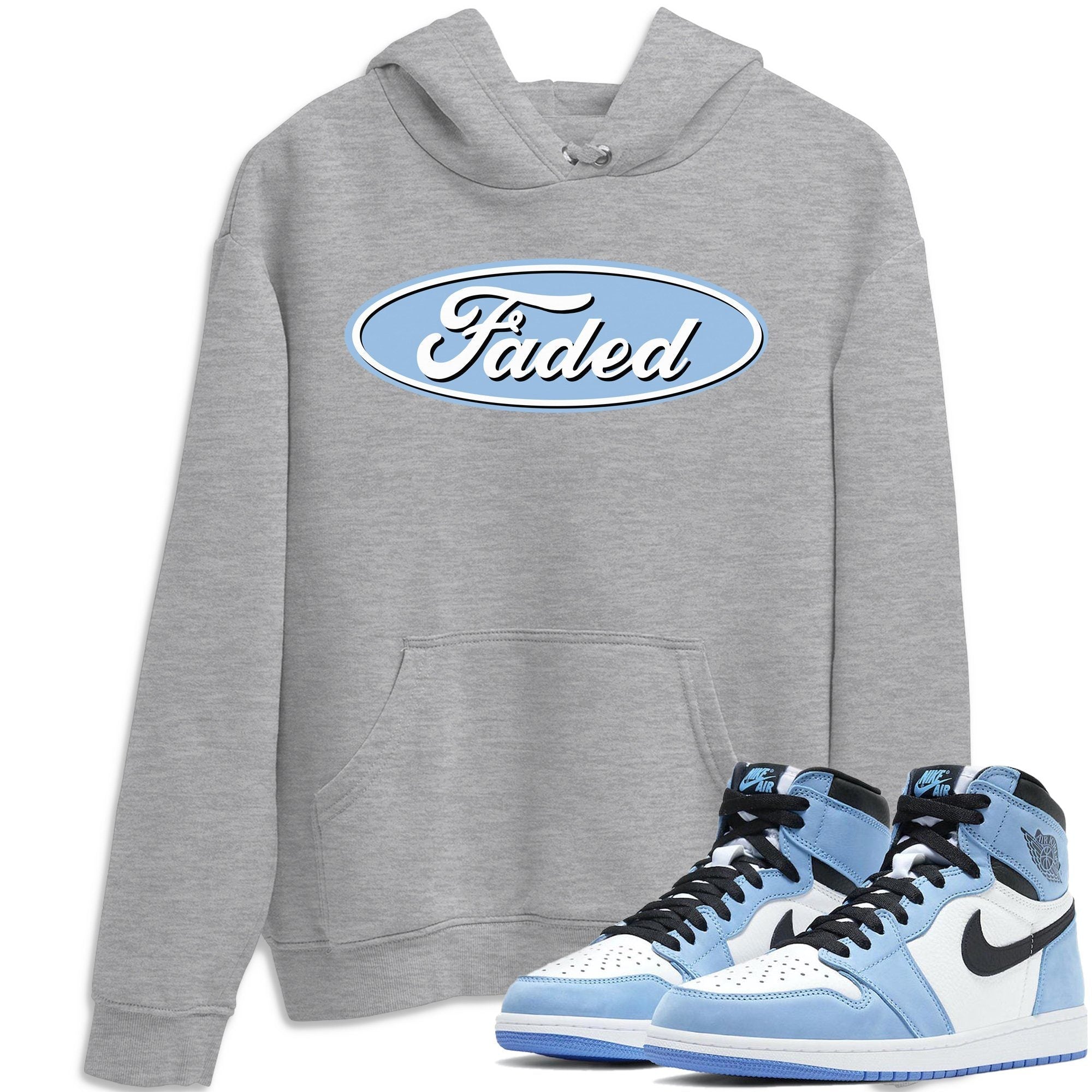 Faded Unisex Tops - Air Jordan 1 University Blue