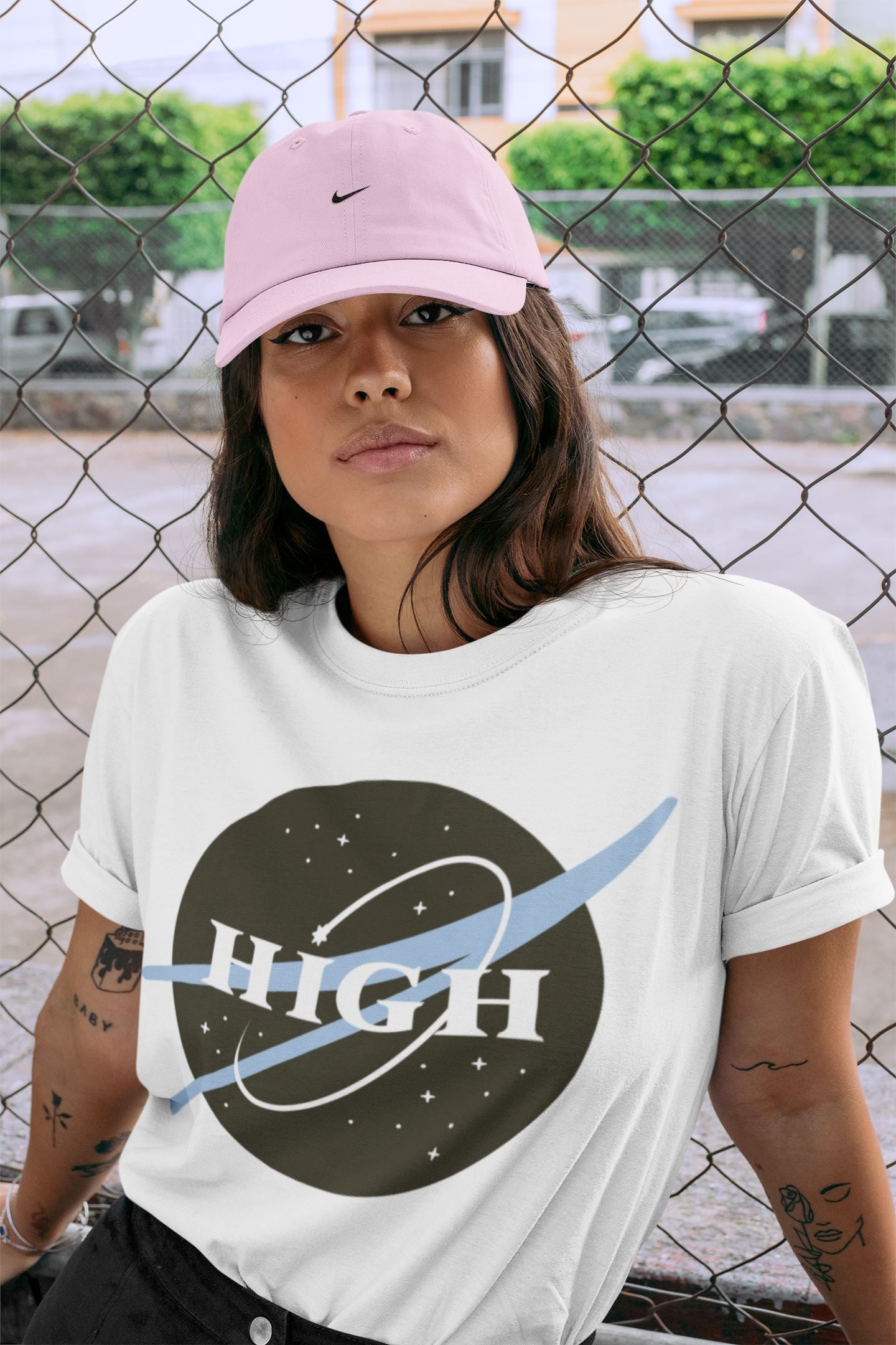 High Unisex Tops - Air Jordan 1 University Blue