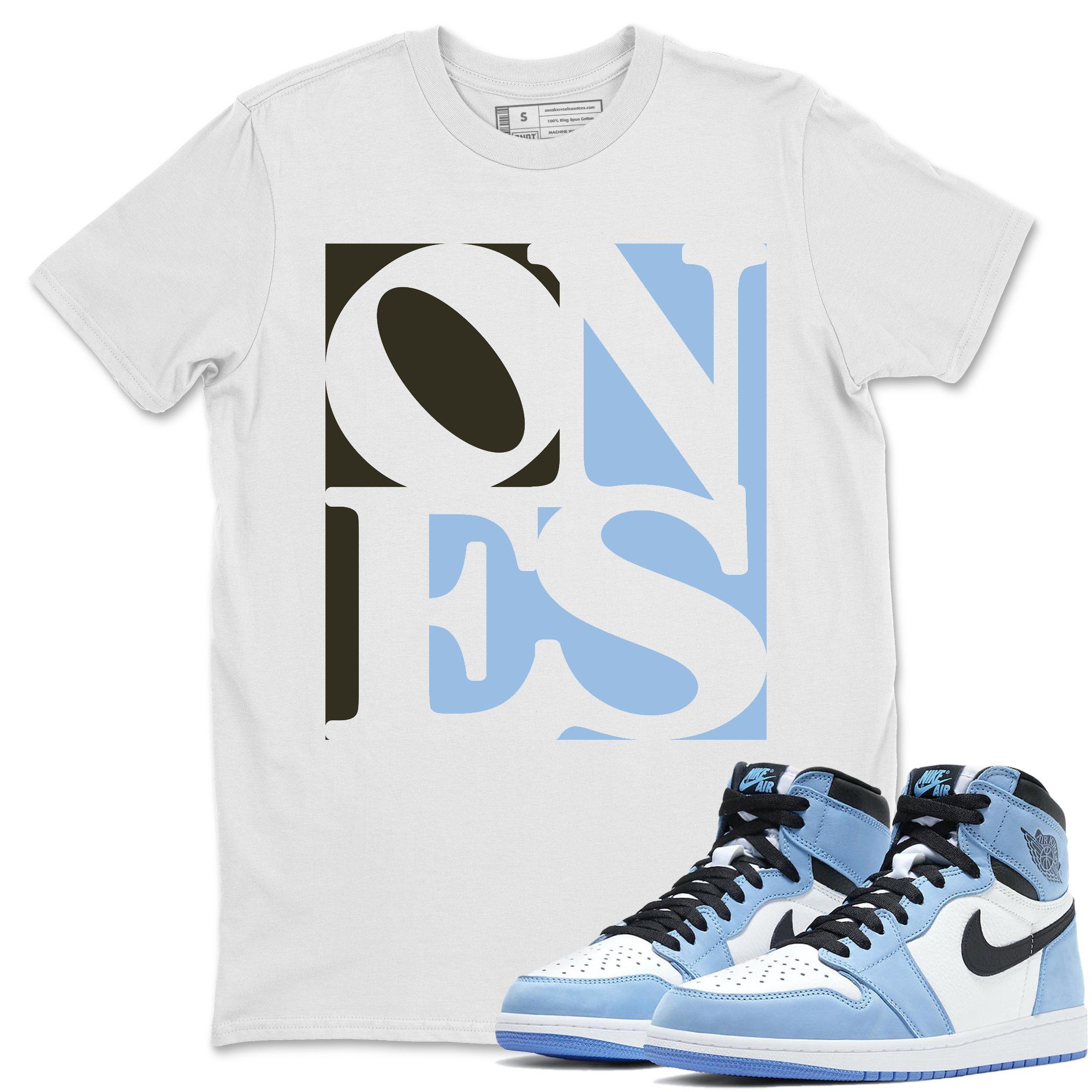 Ones Unisex Tops - Air Jordan 1 University Blue