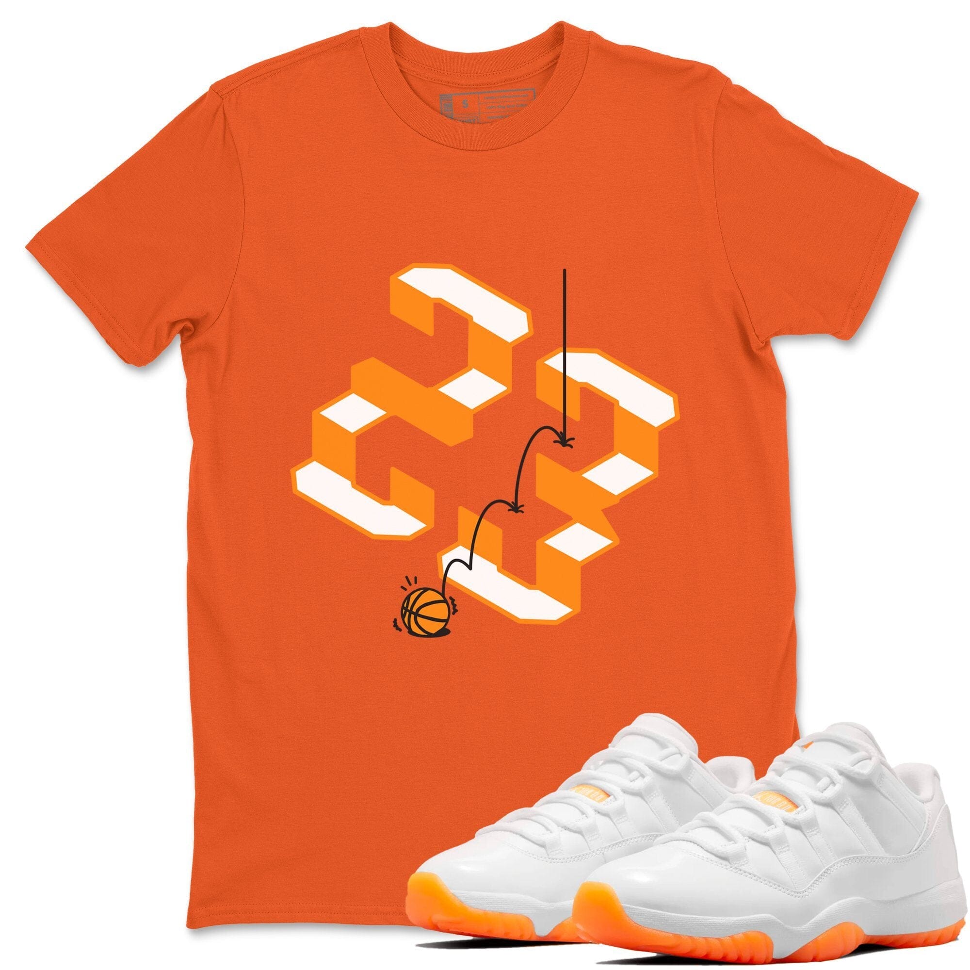 Steps Unisex Tops - Air Jordan 11 Citrus