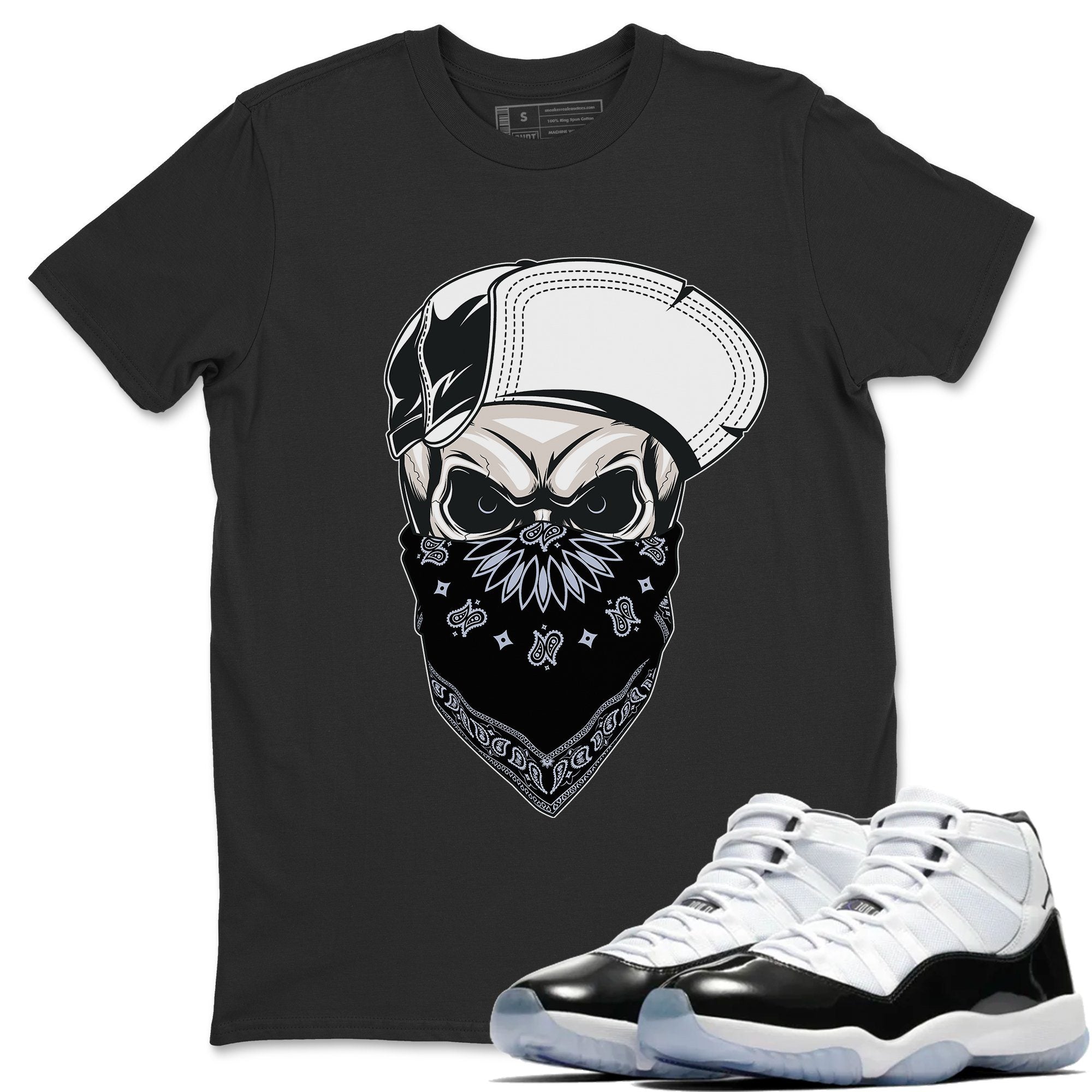 Skull Hat Mask Unisex Tops - Air Jordan 11 Concord