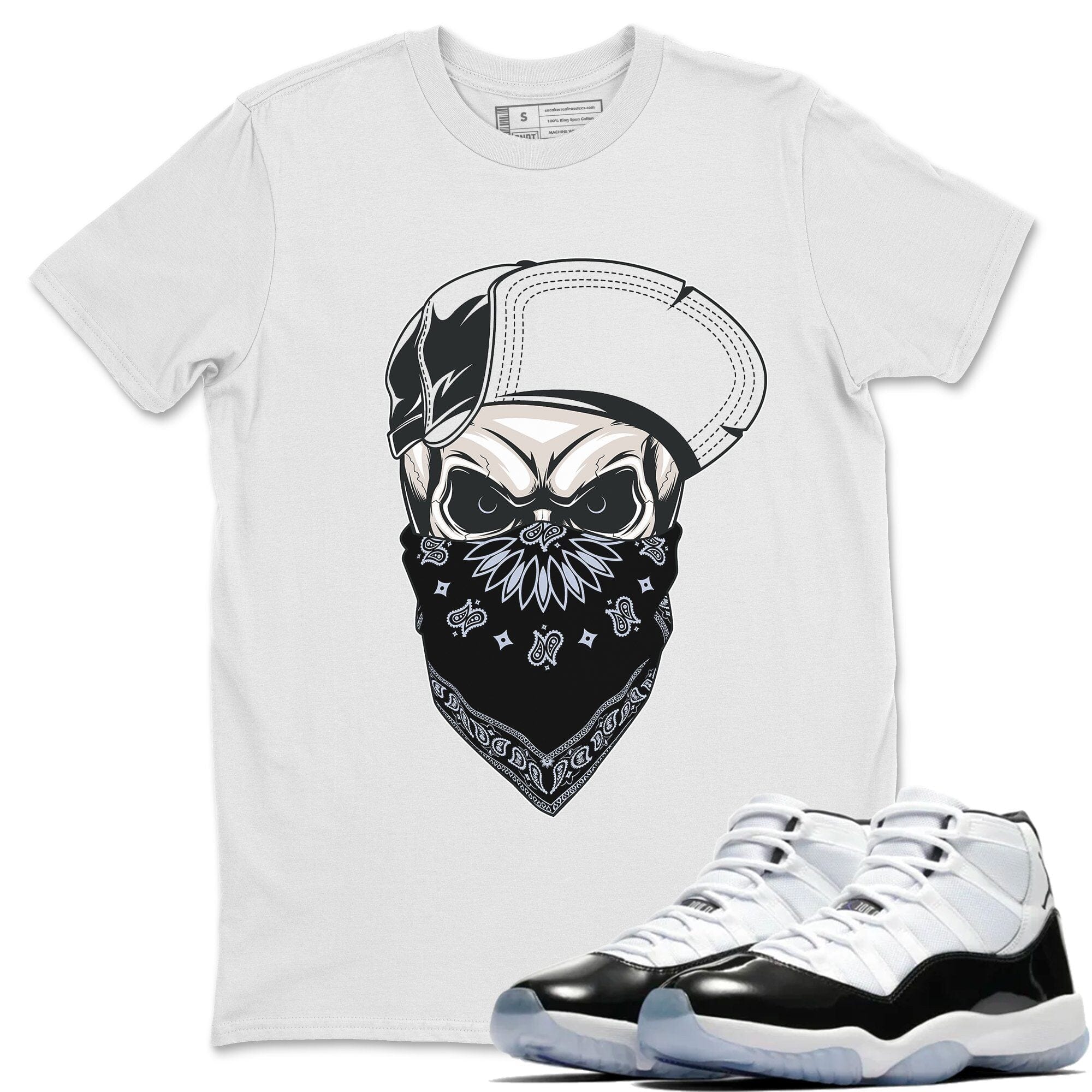 Skull Hat Mask Unisex Tops - Air Jordan 11 Concord