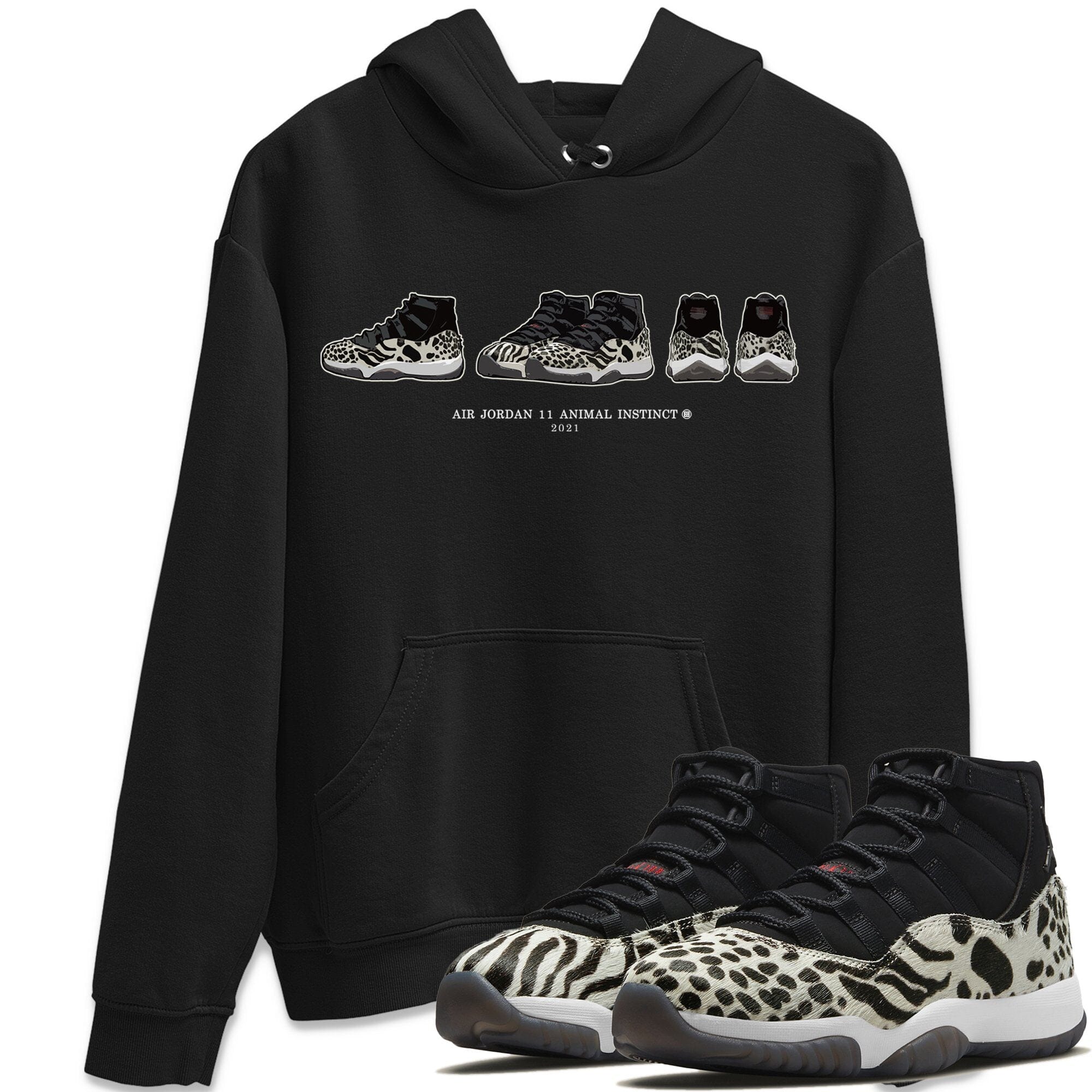 snkmatch Prelude Unisex Tops - Air Jordan 11 Animal Instinct