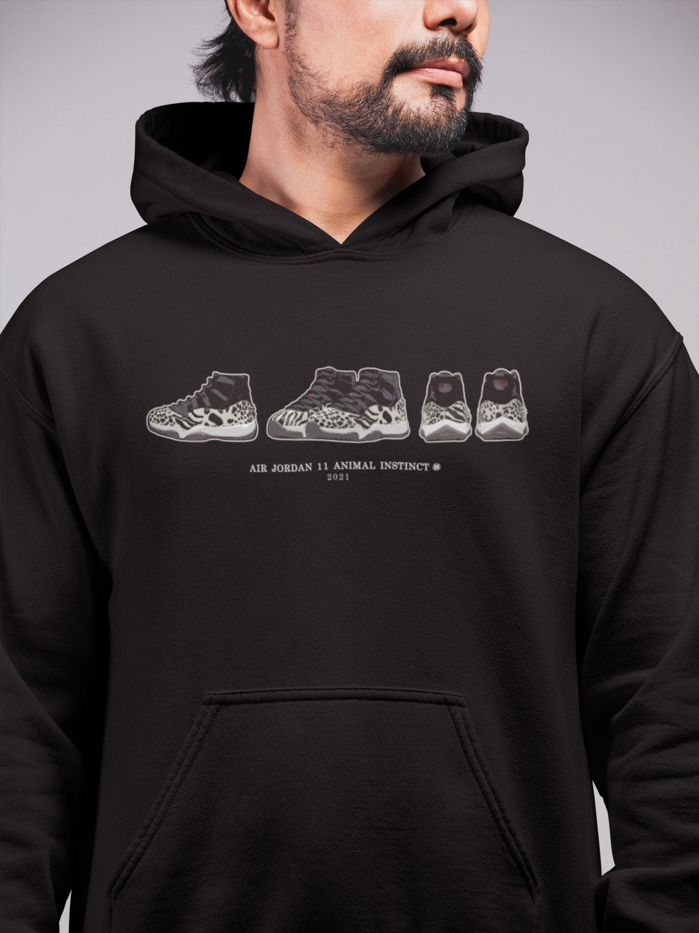 snkmatch Prelude Unisex Tops - Air Jordan 11 Animal Instinct