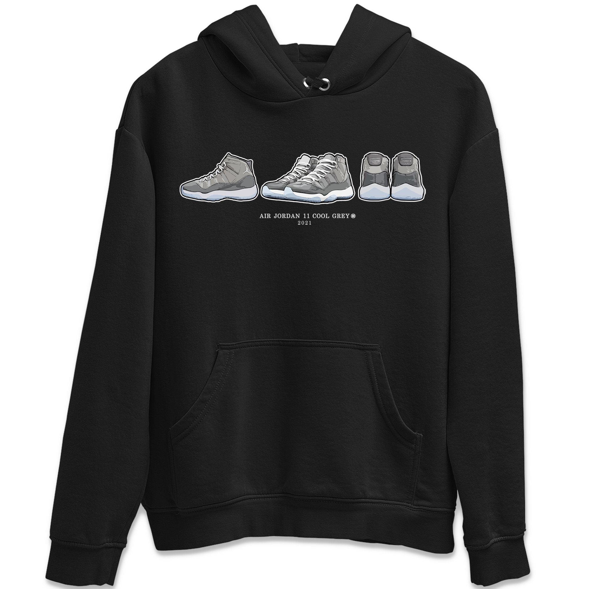snkmatch Prelude Unisex Tops - Air Jordan 11 Cool Grey
