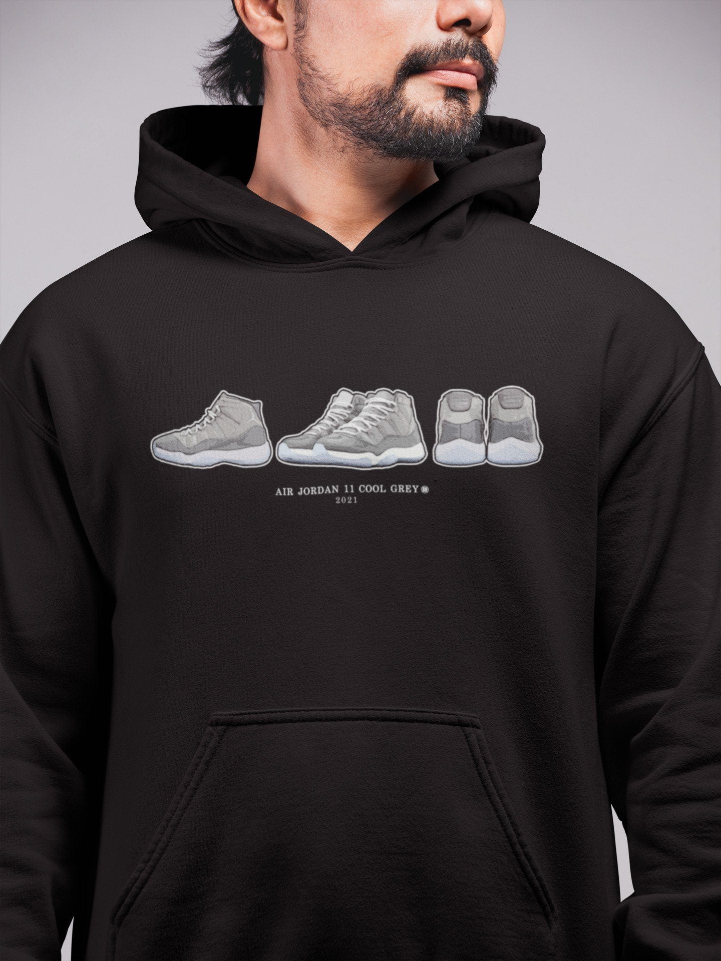 snkmatch Prelude Unisex Tops - Air Jordan 11 Cool Grey