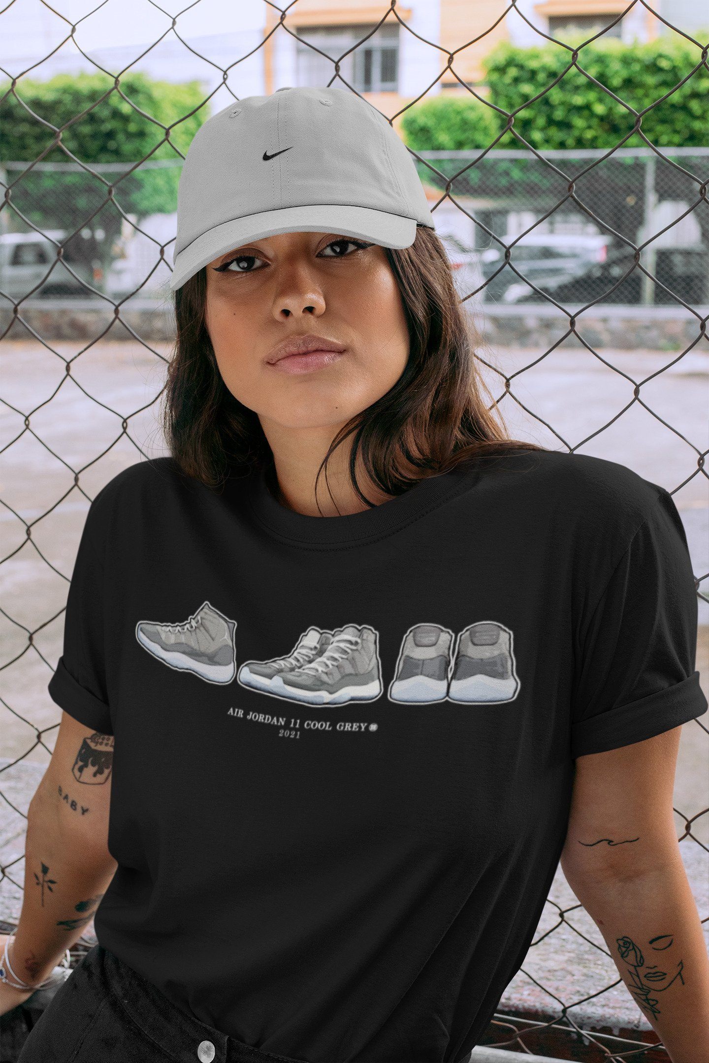 snkmatch Prelude Unisex Tops - Air Jordan 11 Cool Grey