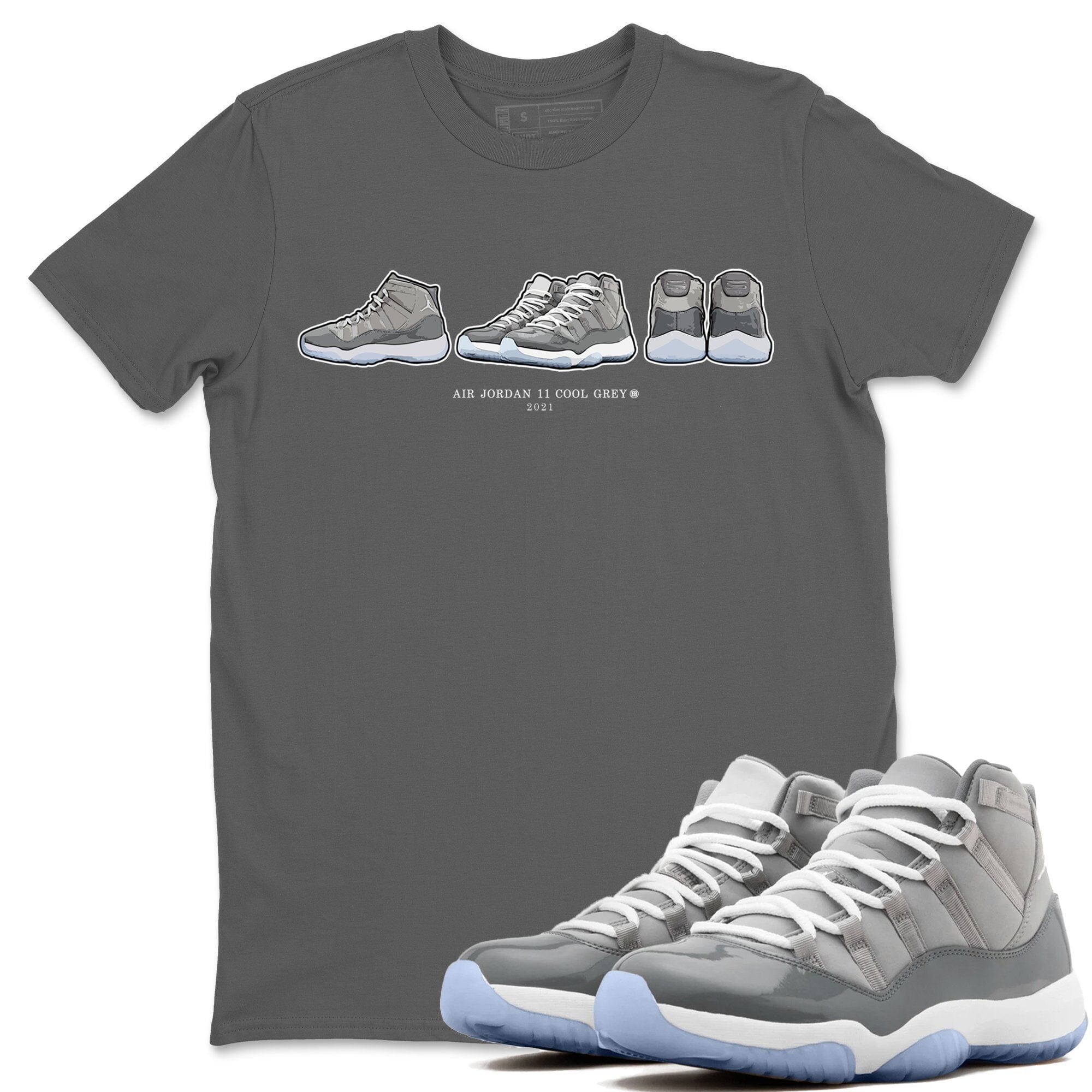 snkmatch Prelude Unisex Tops - Air Jordan 11 Cool Grey